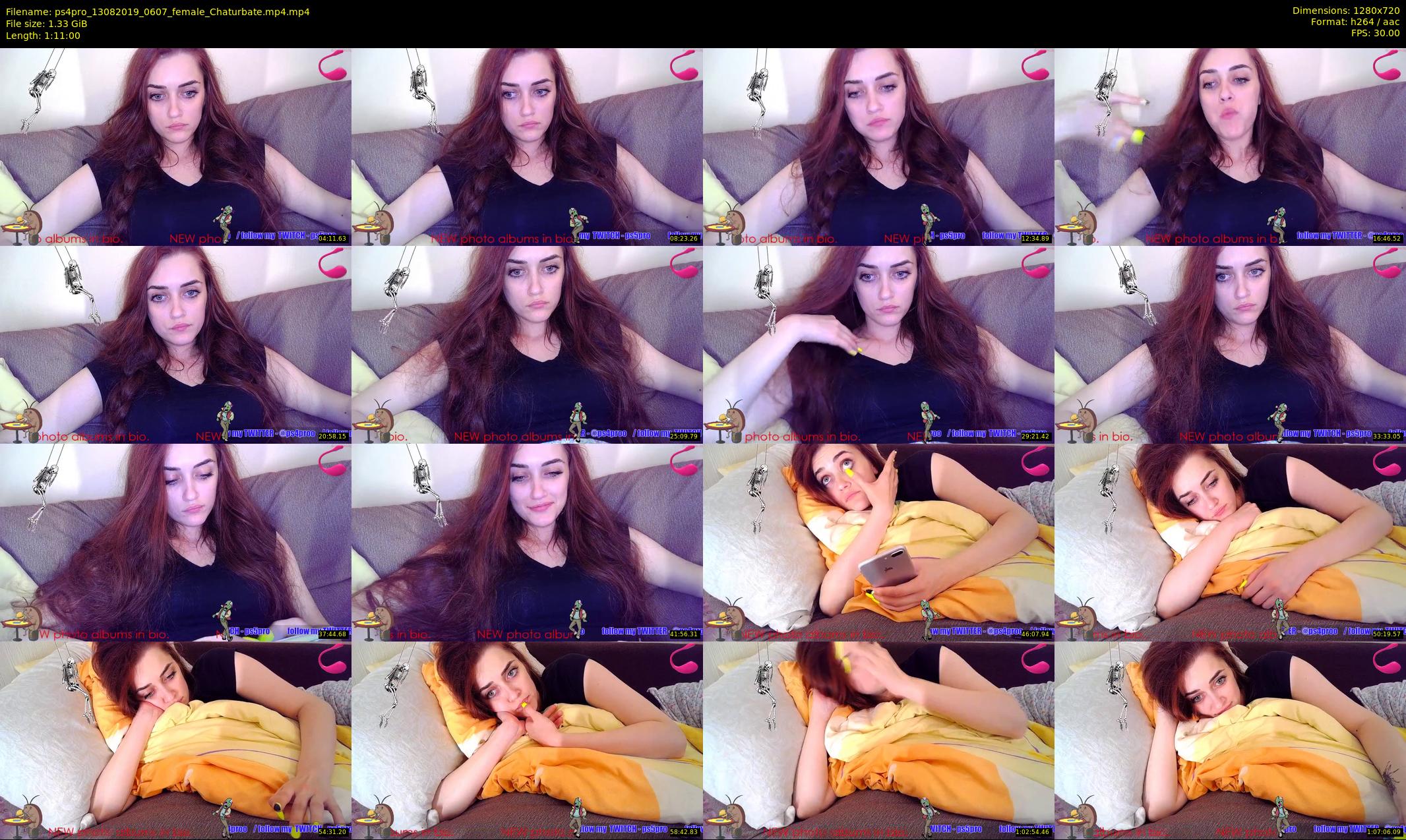 ps4pro — 71 minute Chaturbate female cam show recording, 720p, Aug 13, 2019