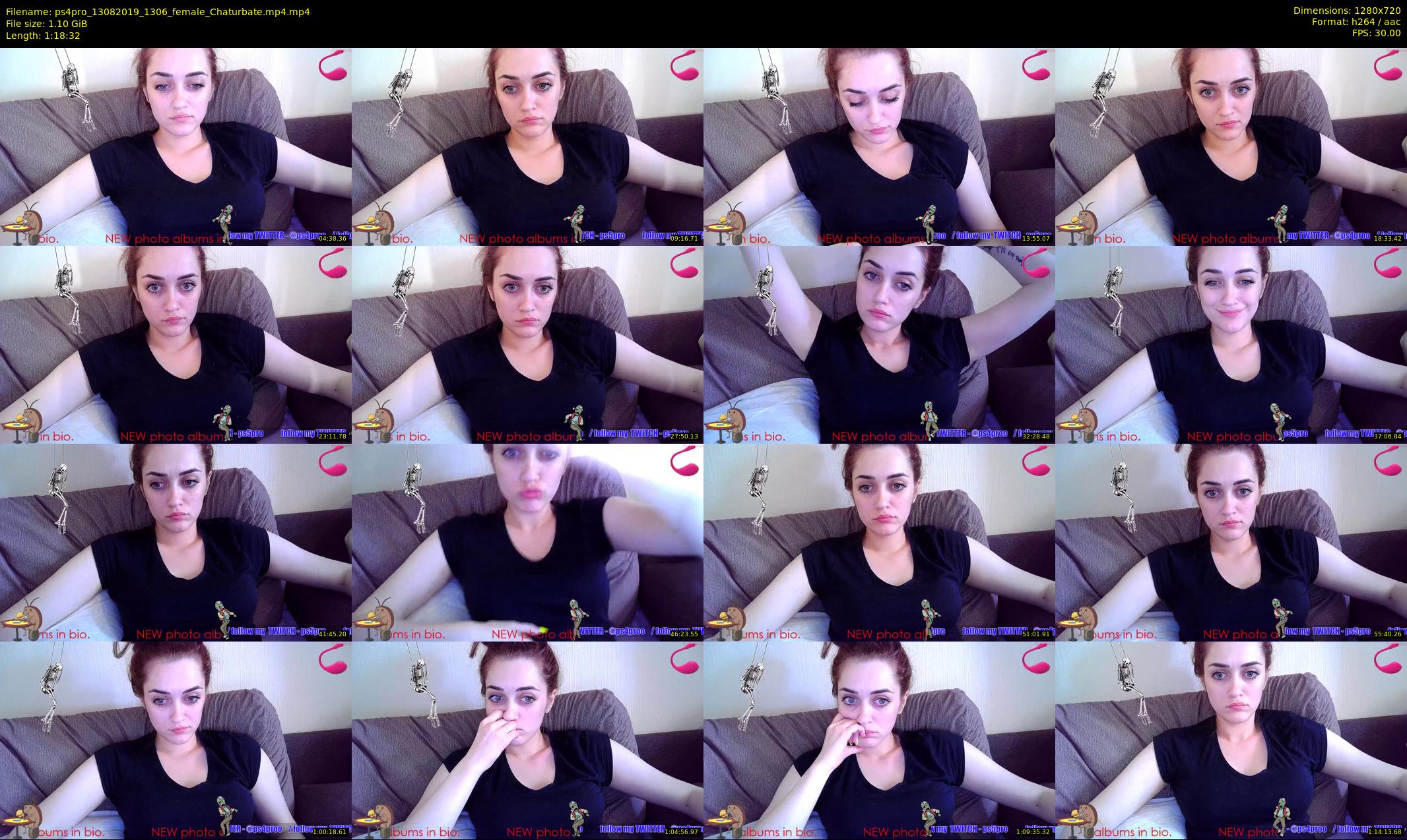 ps4pro — 79 minute Chaturbate female cam show recording, 720p, Aug 13, 2019