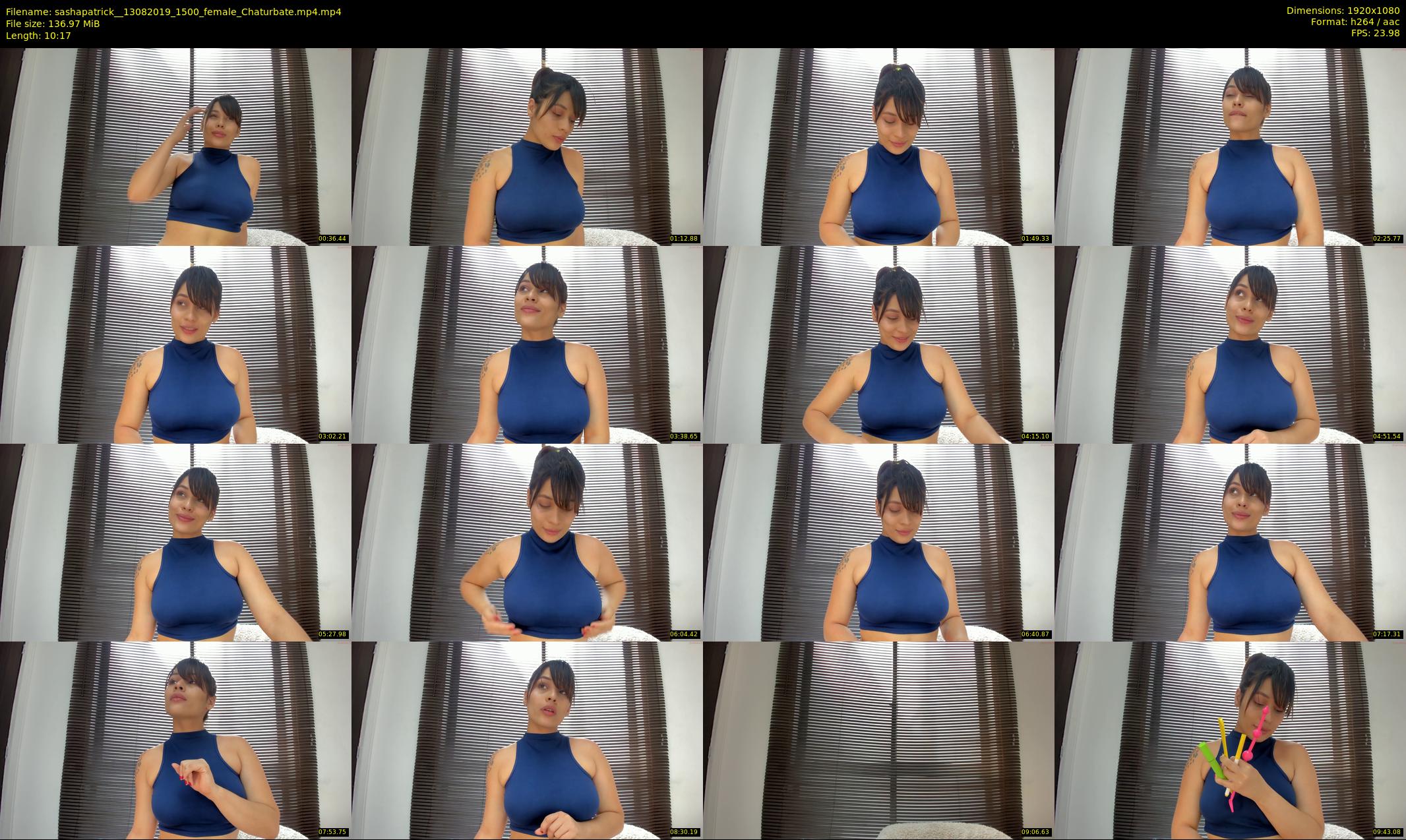 sashapatrick_ — 11 minute Chaturbate female cam show recording, 1080p, Aug 13, 2019