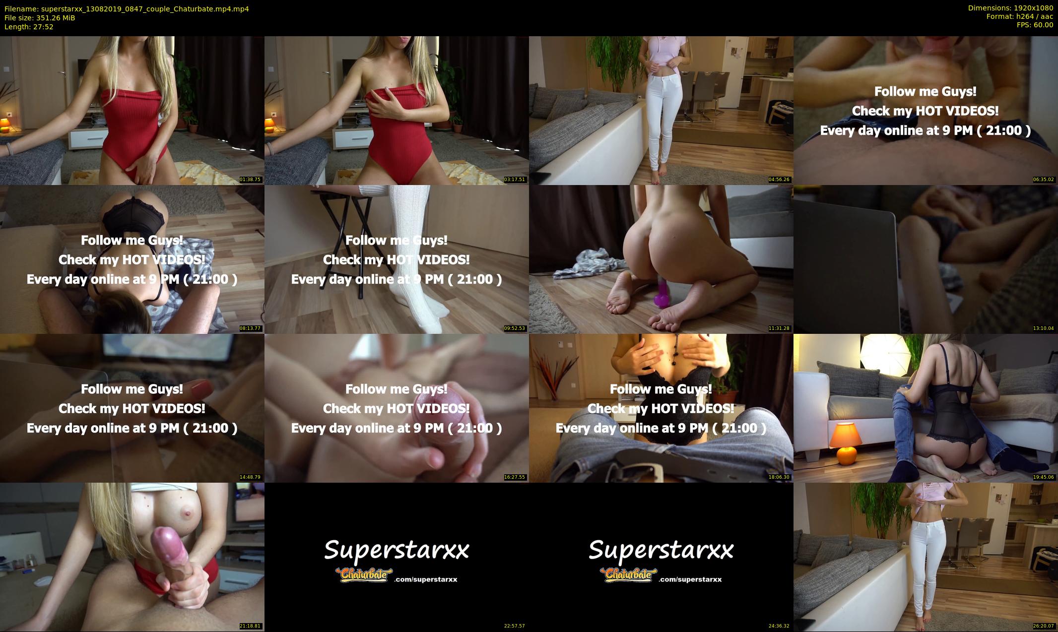 superstarxx — 28 minute Chaturbate female cam show recording, 1080p, Aug 13, 2019