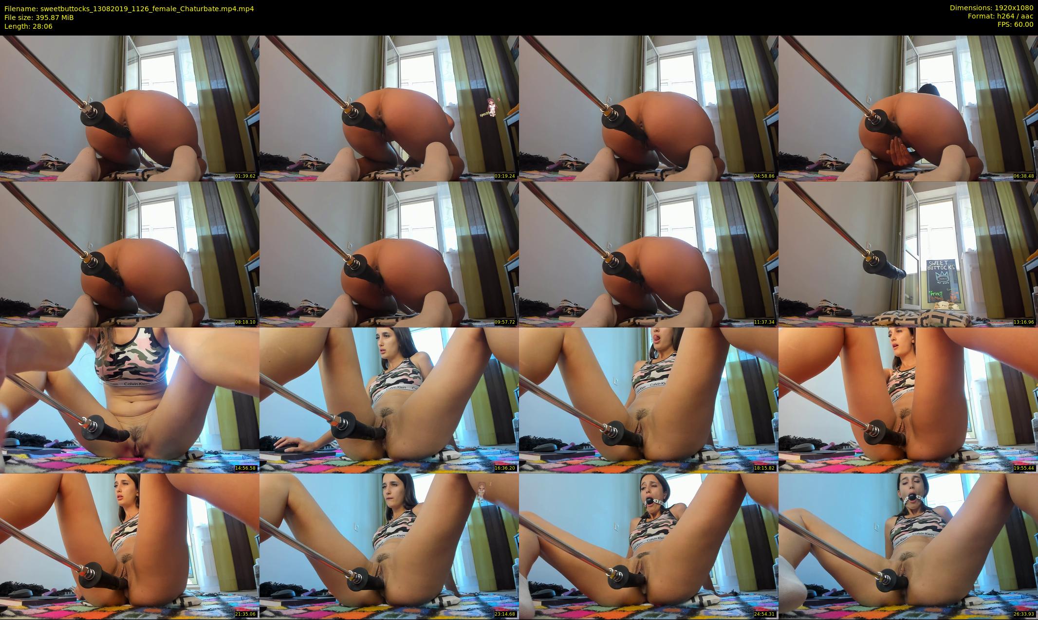sweetbuttocks — 29 minute Chaturbate female cam show recording, 1080p, Aug 13, 2019