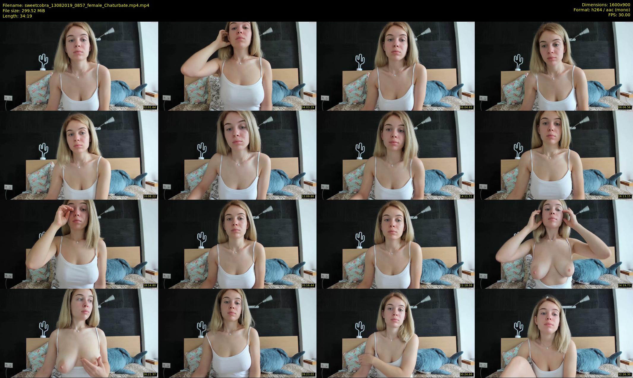 sweetcobra — 35 minute Chaturbate female cam show recording, 720p, Aug 13, 2019
