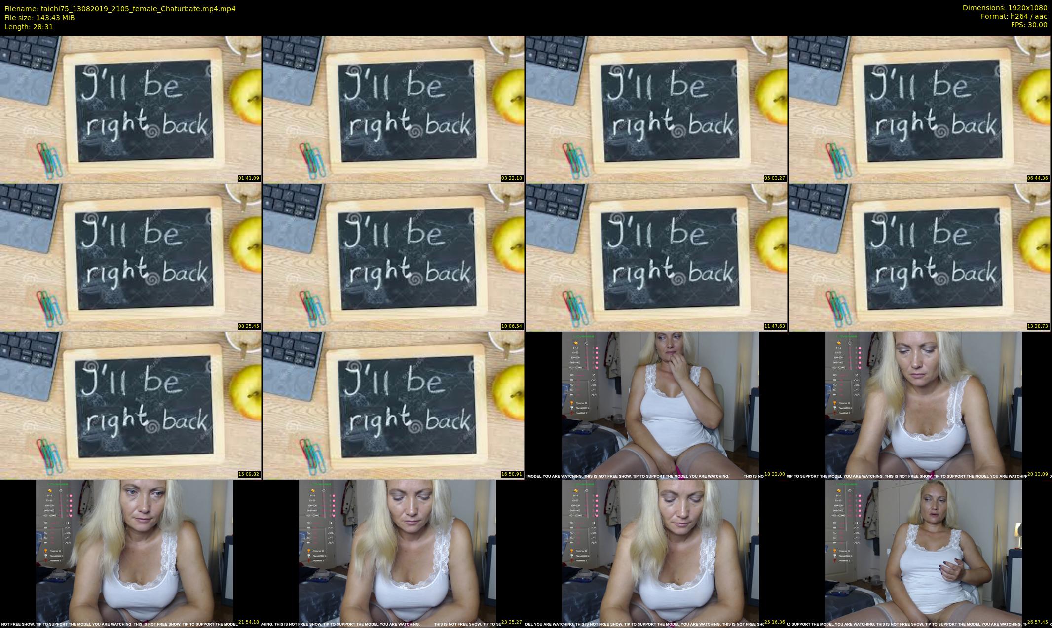 taichi75 — 29 minute Chaturbate female cam show recording, 1080p, Aug 13, 2019