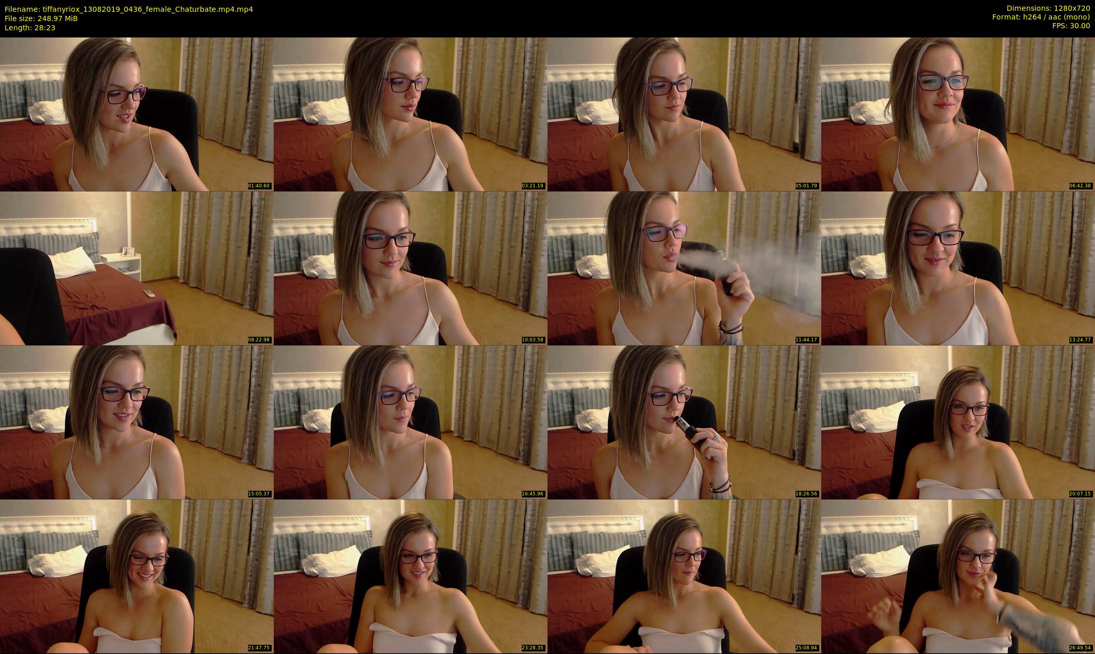 tiffanyriox — 29 minute Chaturbate female cam show recording, 720p, Aug 13, 2019