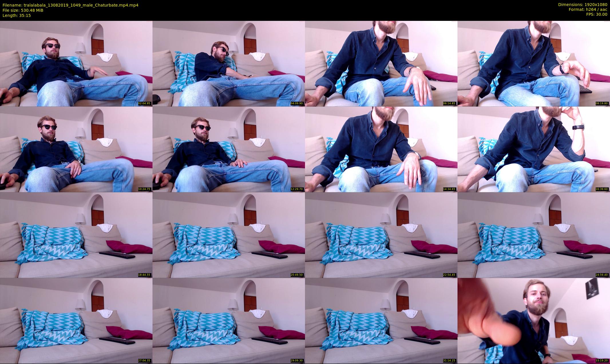 tralalabala — 36 minute Chaturbate male cam show recording, 1080p, Aug 13, 2019