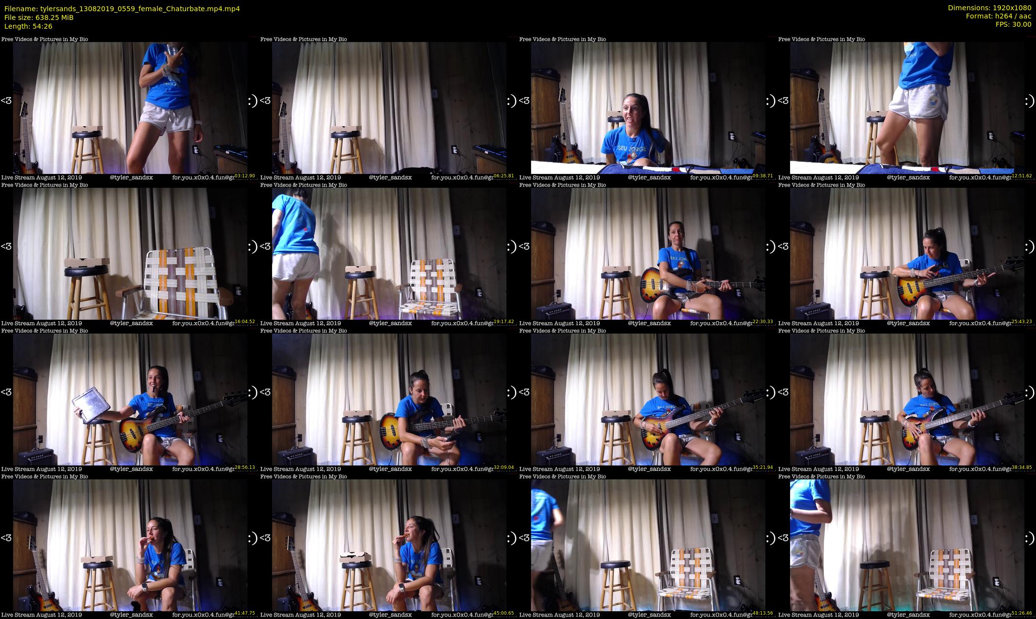 tylersands — 55 minute Chaturbate female cam show recording, 1080p, Aug 13, 2019