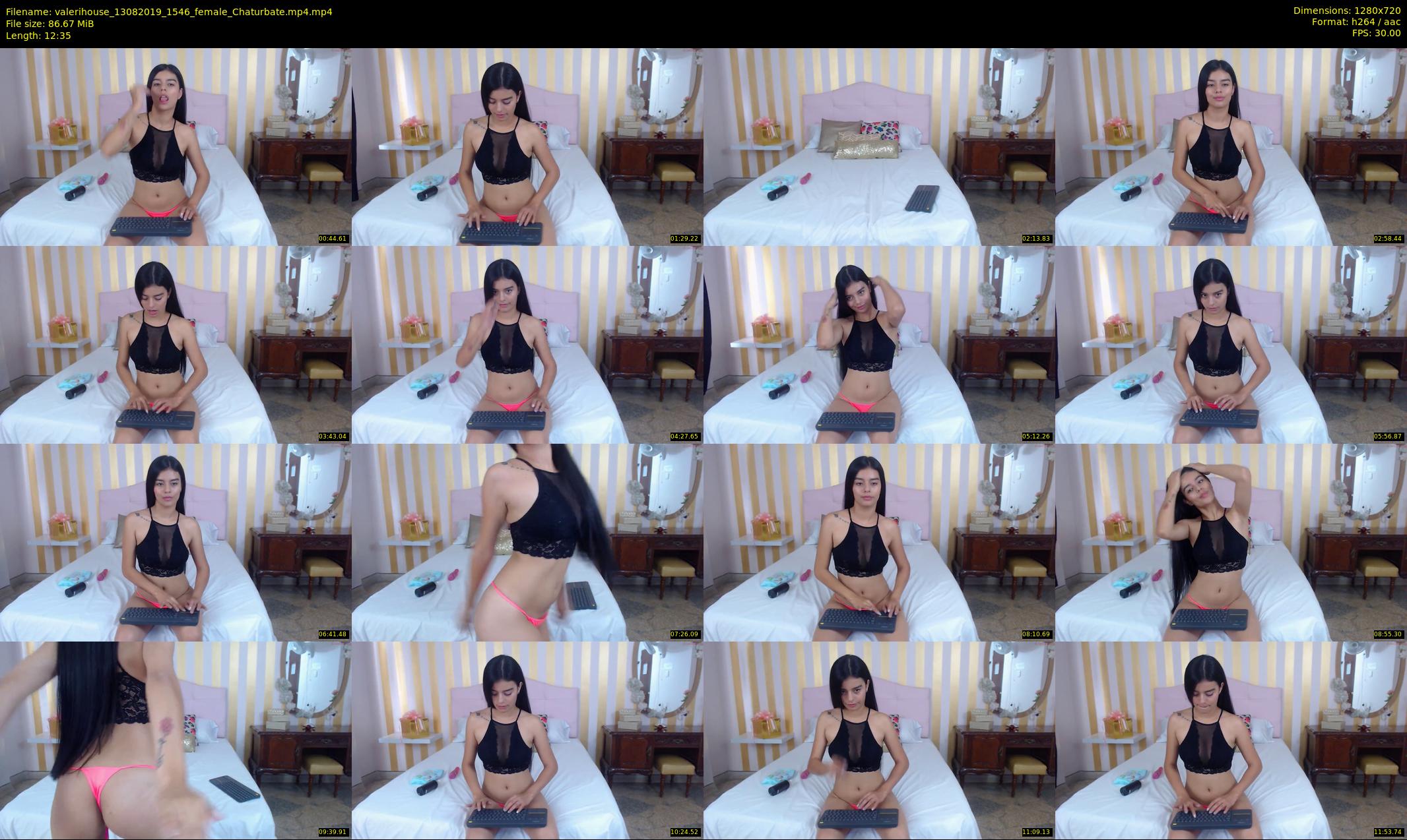 valerihouse — 13 minute Chaturbate female cam show recording, 720p, Aug 13, 2019