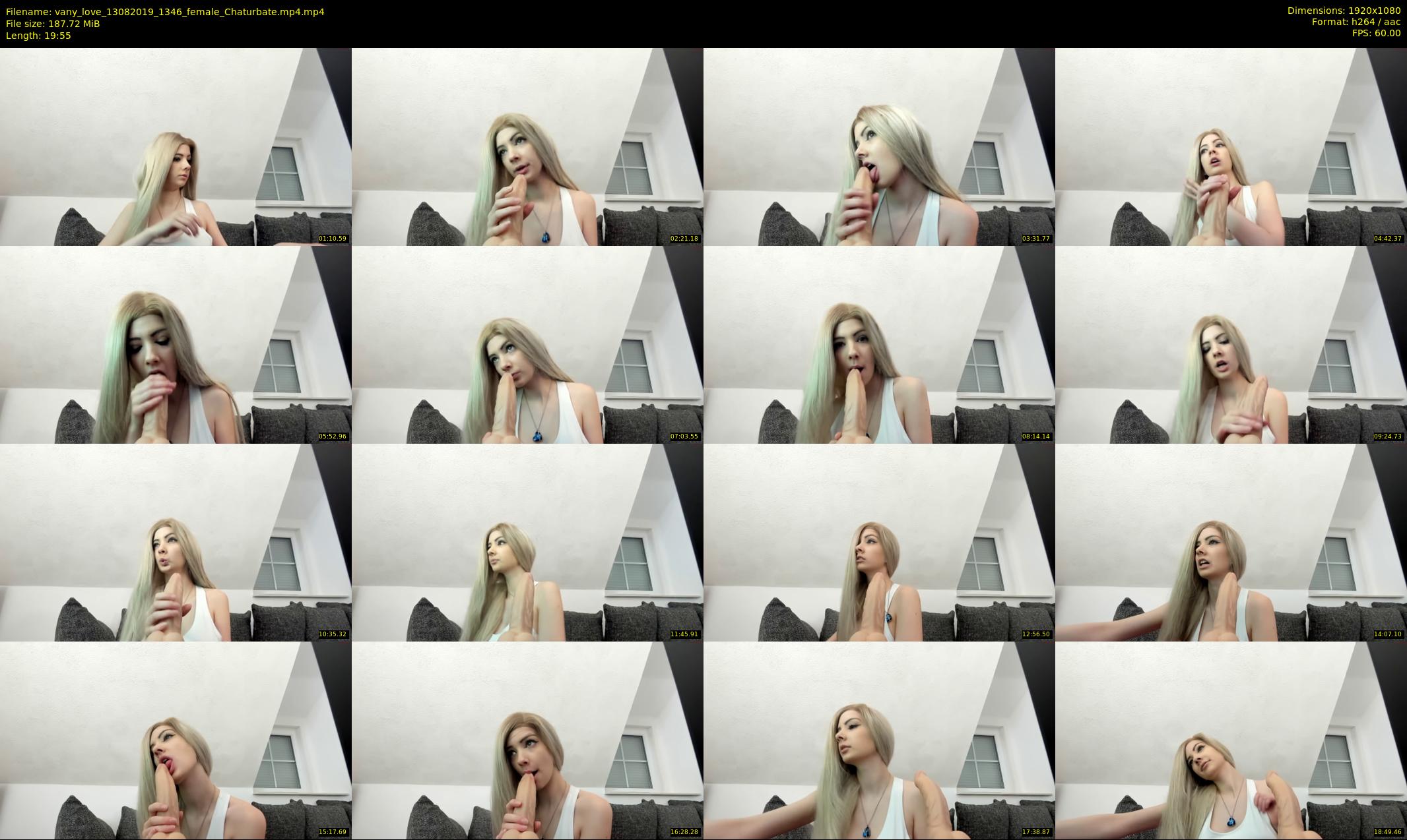vany_love — 20 minute Chaturbate female cam show recording, 1080p, Aug 13, 2019