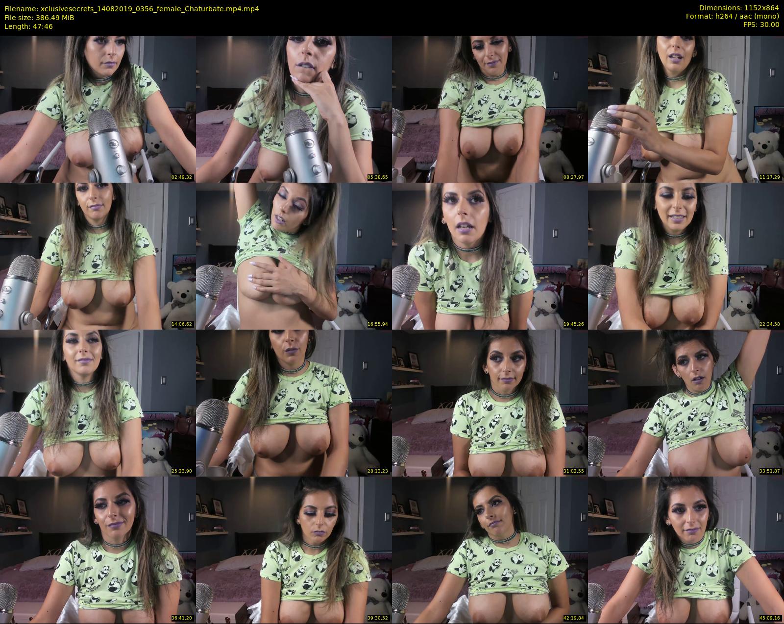 xclusivesecrets — 48 minute Chaturbate female cam show recording, 720p, Aug 14, 2019