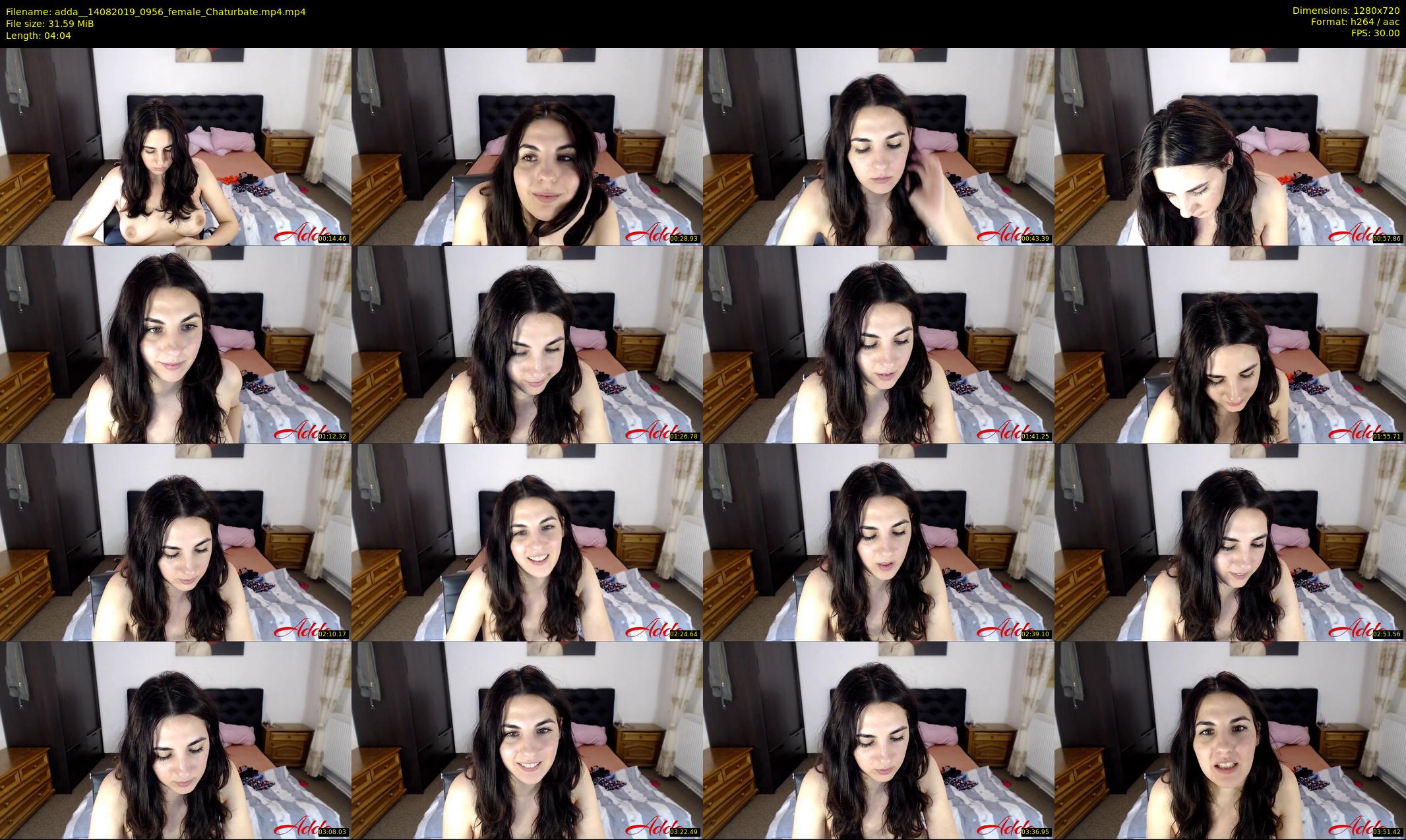 adda_ — 5 minute Chaturbate female cam show recording, 720p, Aug 14, 2019