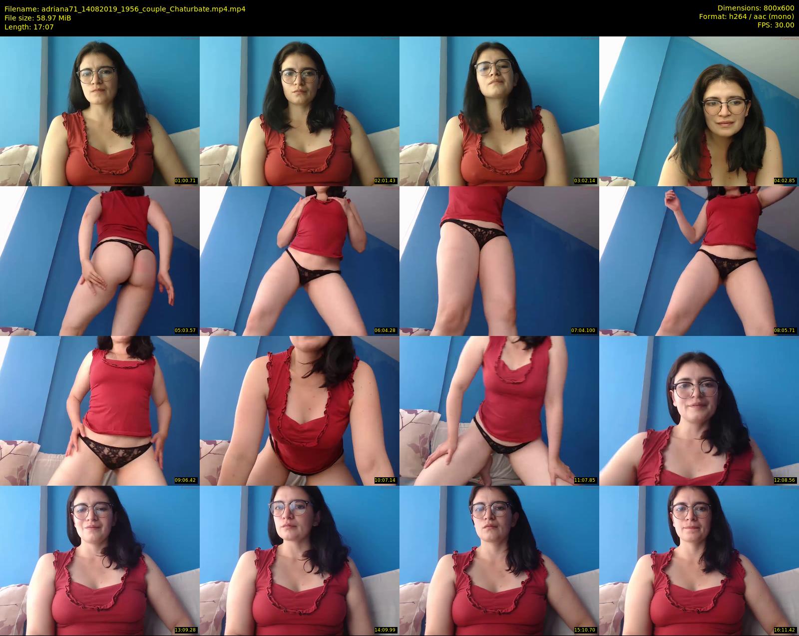 adriana71 — 18 minute Chaturbate couple cam show recording, 480p, Aug 14, 2019