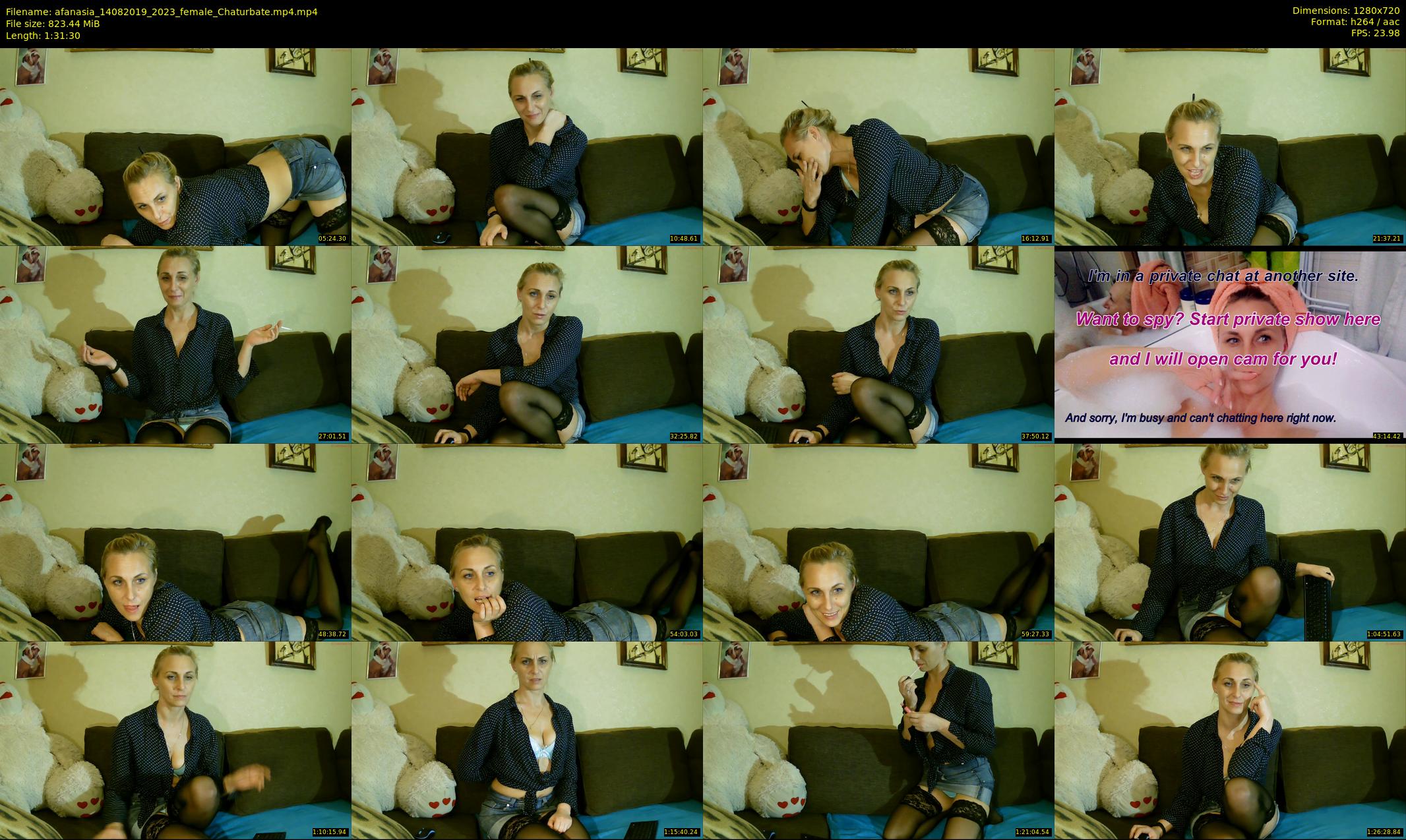 afanasia — 92 minute Chaturbate female cam show recording, 720p, Aug 14, 2019