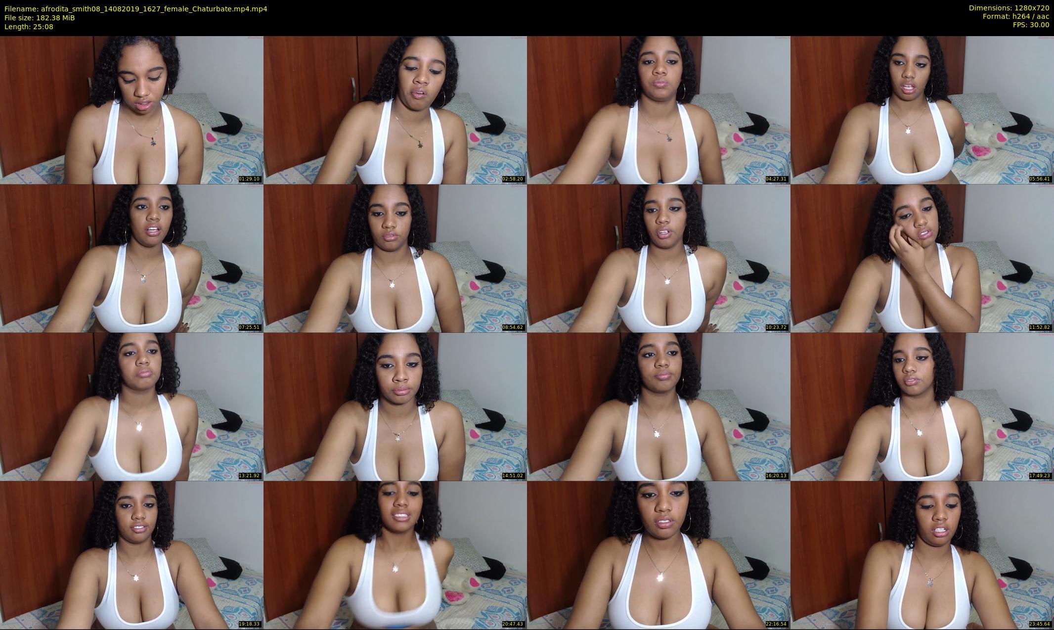 afrodita_smith08 — 26 minute Chaturbate female cam show recording, 720p, Aug 14, 2019