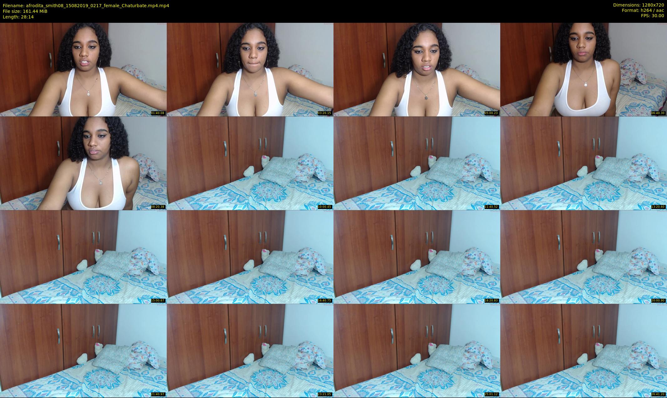afrodita_smith08 — 29 minute Chaturbate female cam show recording, 720p, Aug 15, 2019