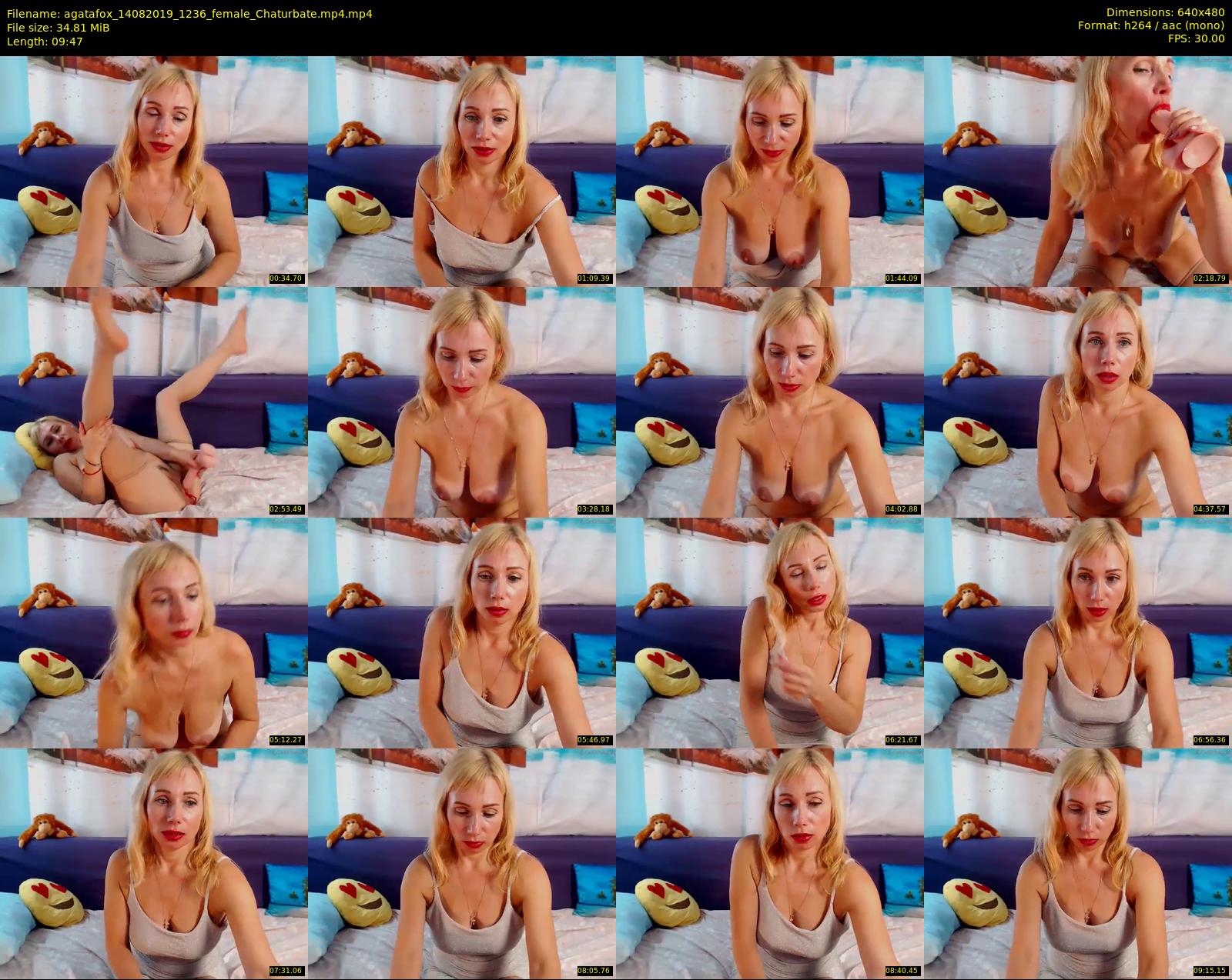 agatafox — 10 minute Chaturbate female cam show recording, 480p, Aug 14, 2019