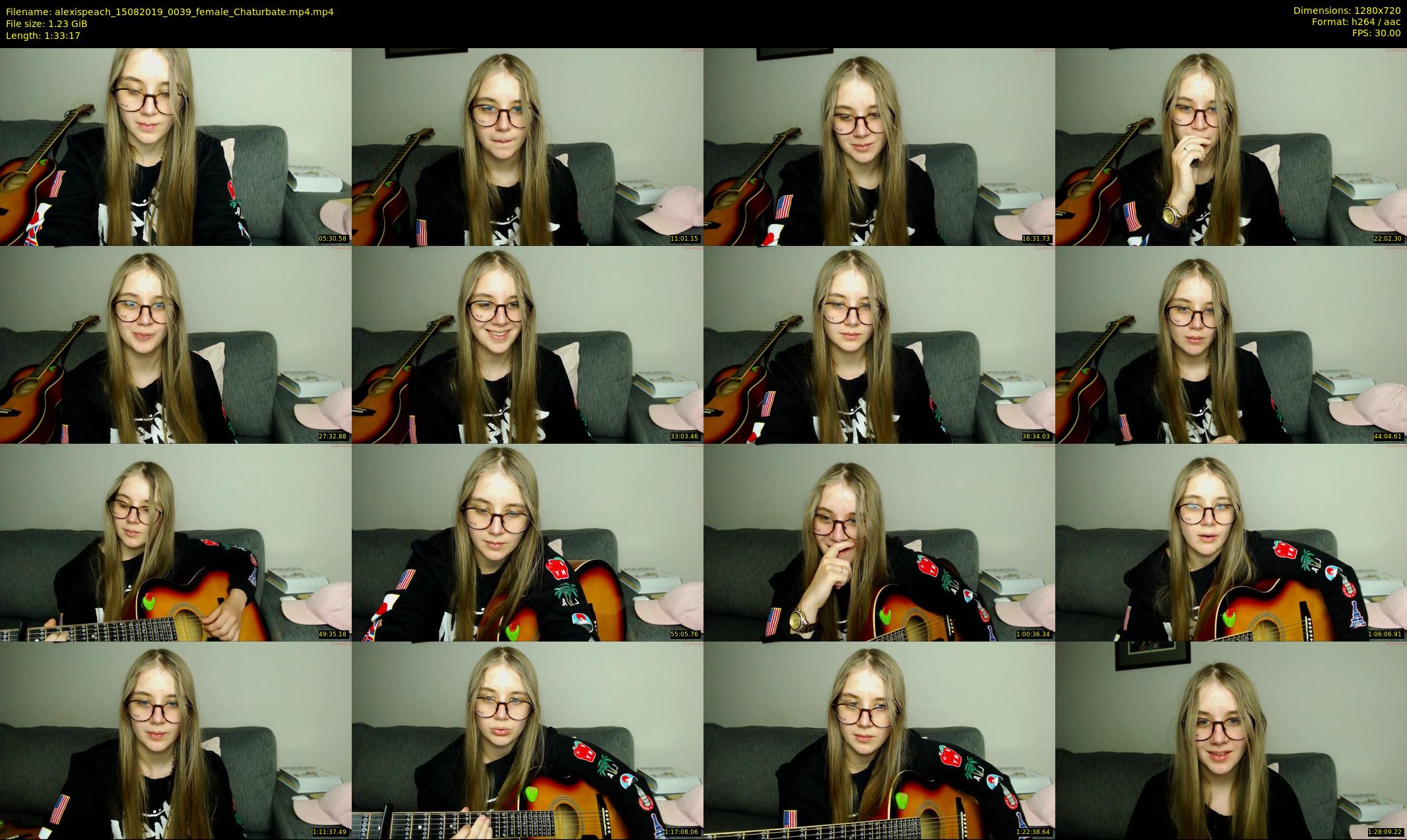 alexispeach — 94 minute Chaturbate female cam show recording, 720p, Aug 15, 2019