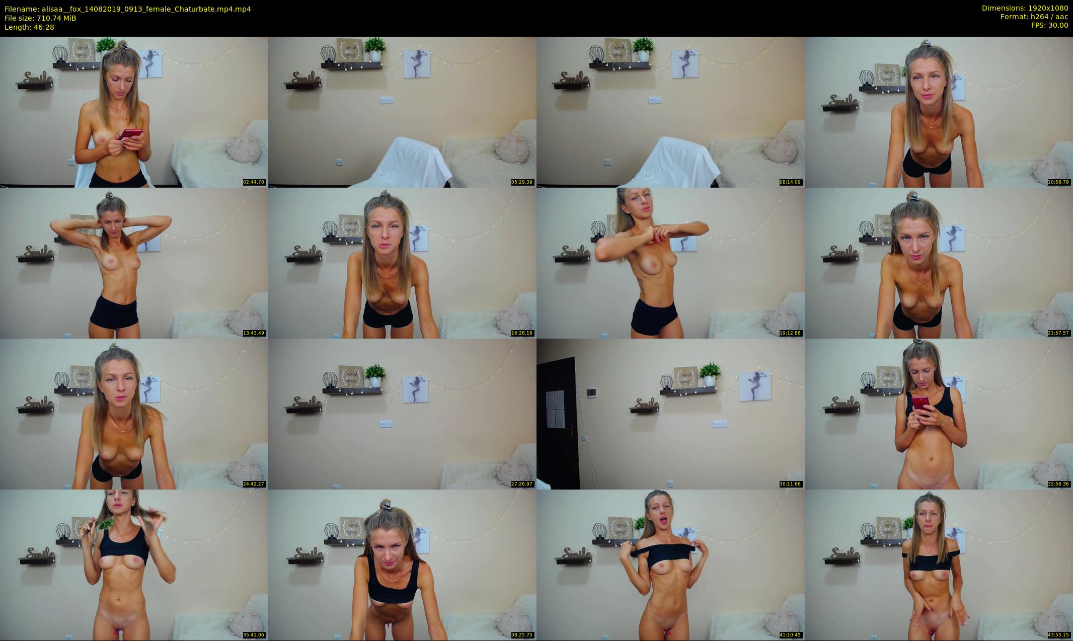 alisaa__fox — 47 minute Chaturbate female cam show recording, 1080p, Aug 14, 2019