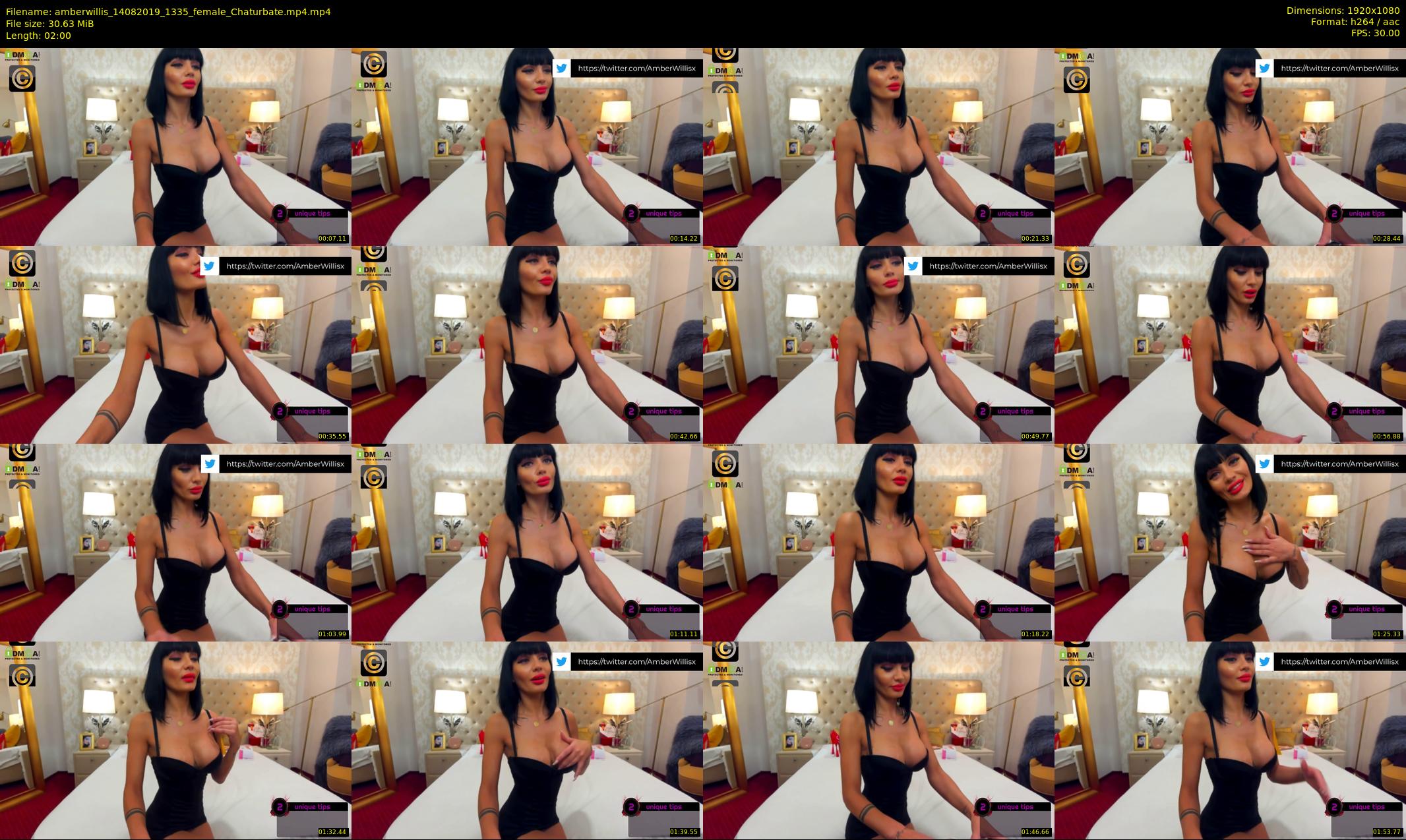 amberwillis — 2 minute Chaturbate female cam show recording, 1080p, Aug 14, 2019