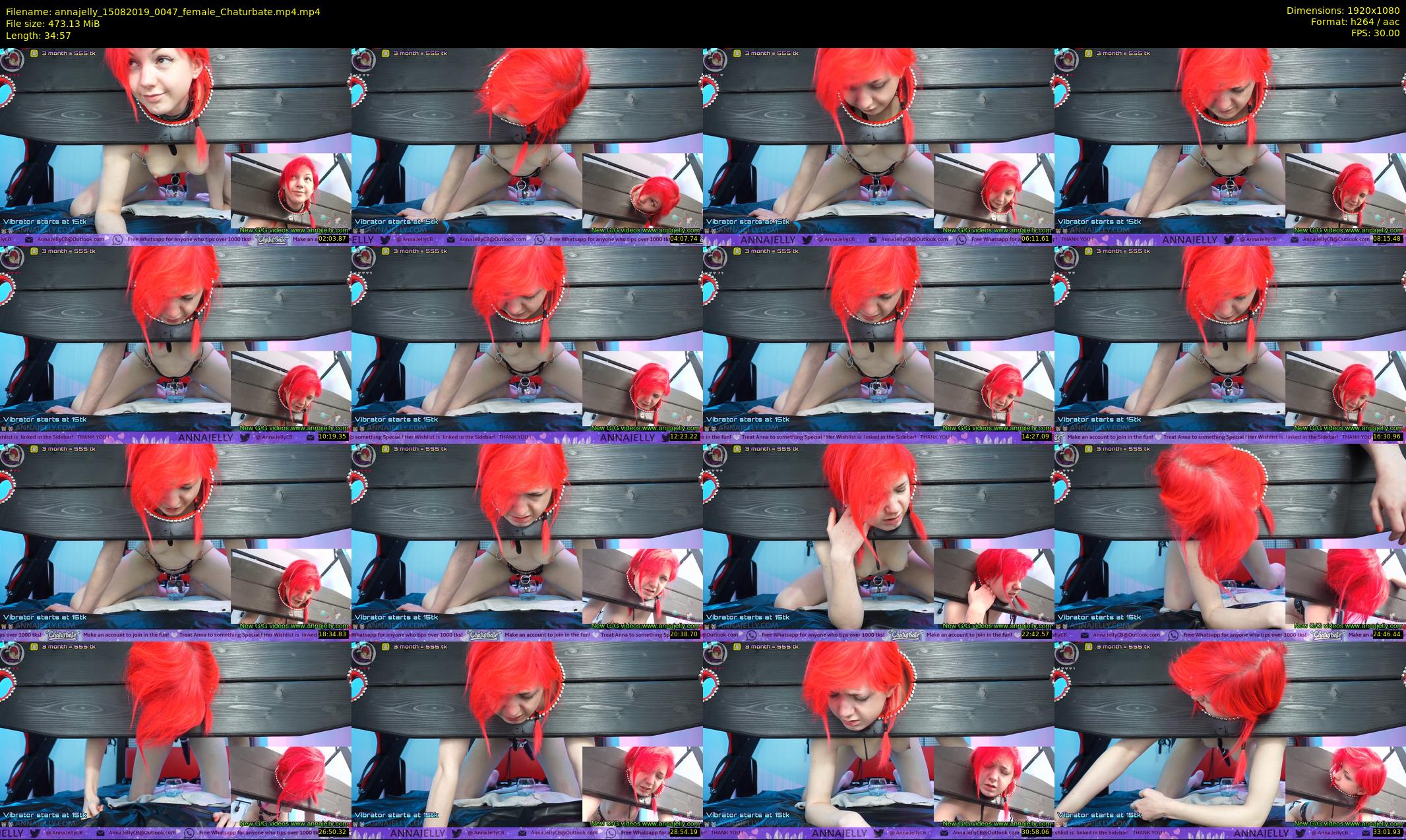 annajelly — 35 minute Chaturbate couple cam show recording, 1080p, Aug 15, 2019
