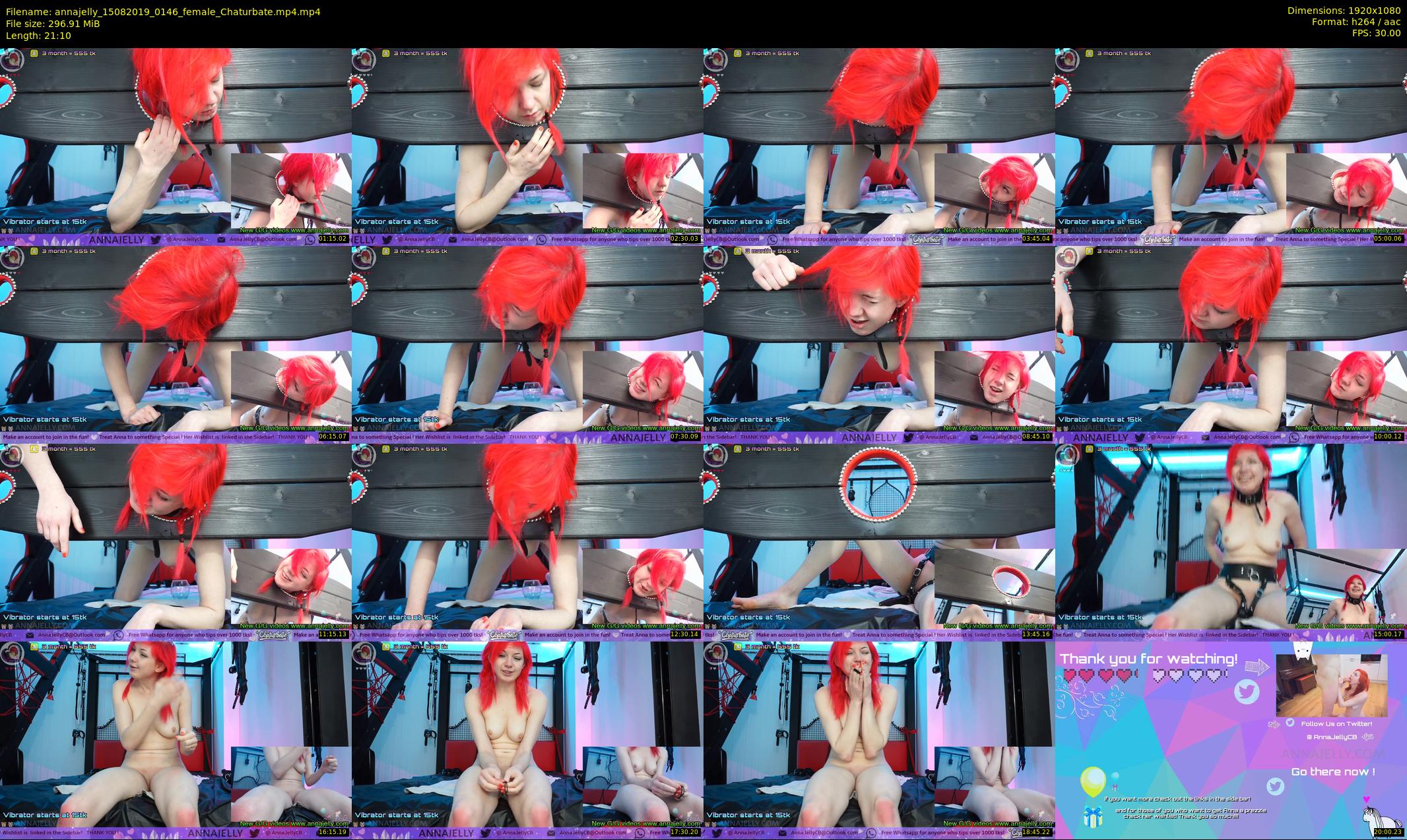annajelly — 22 minute Chaturbate couple cam show recording, 1080p, Aug 15, 2019
