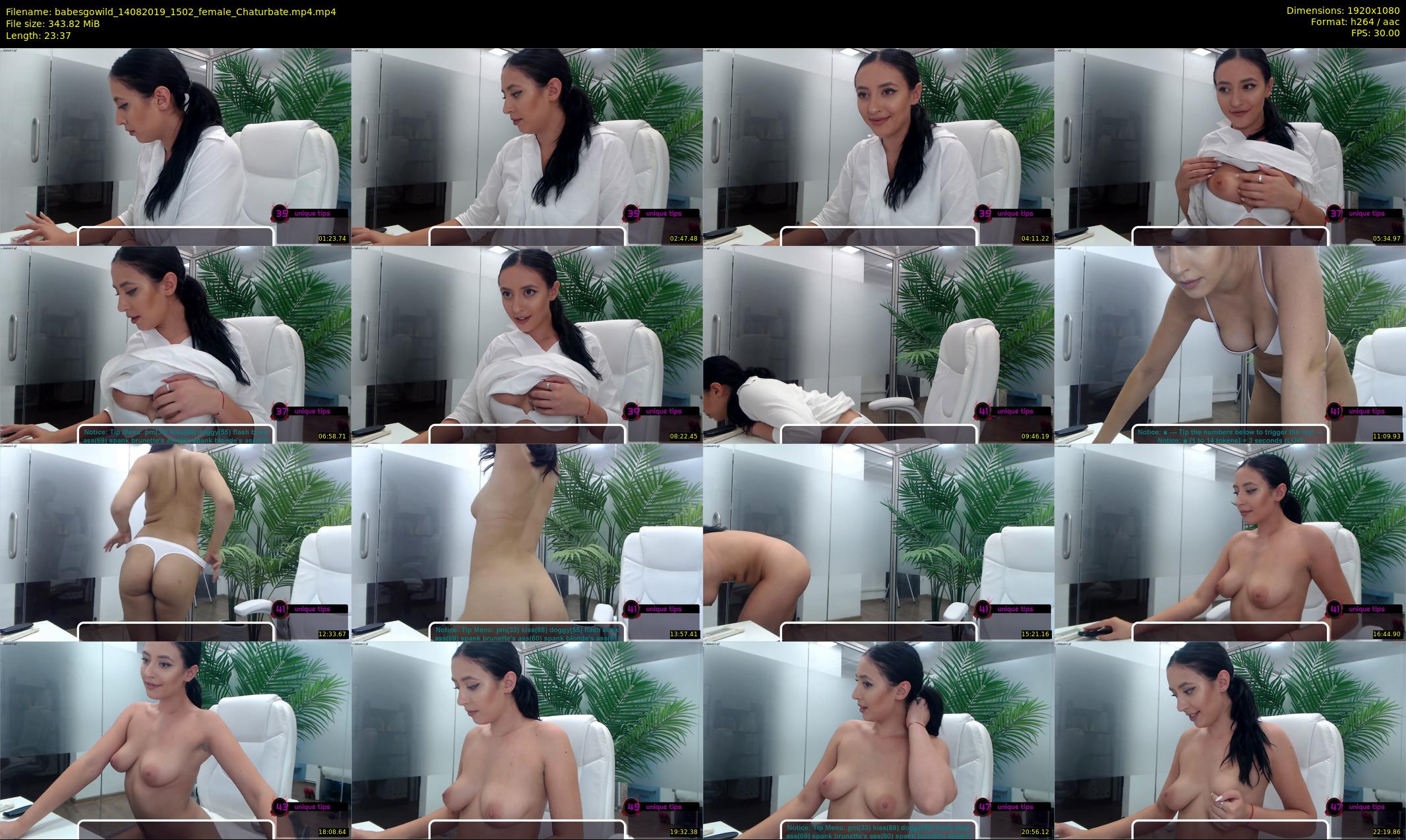 babesgowild — 24 minute Chaturbate couple cam show recording, 1080p, Aug 14, 2019
