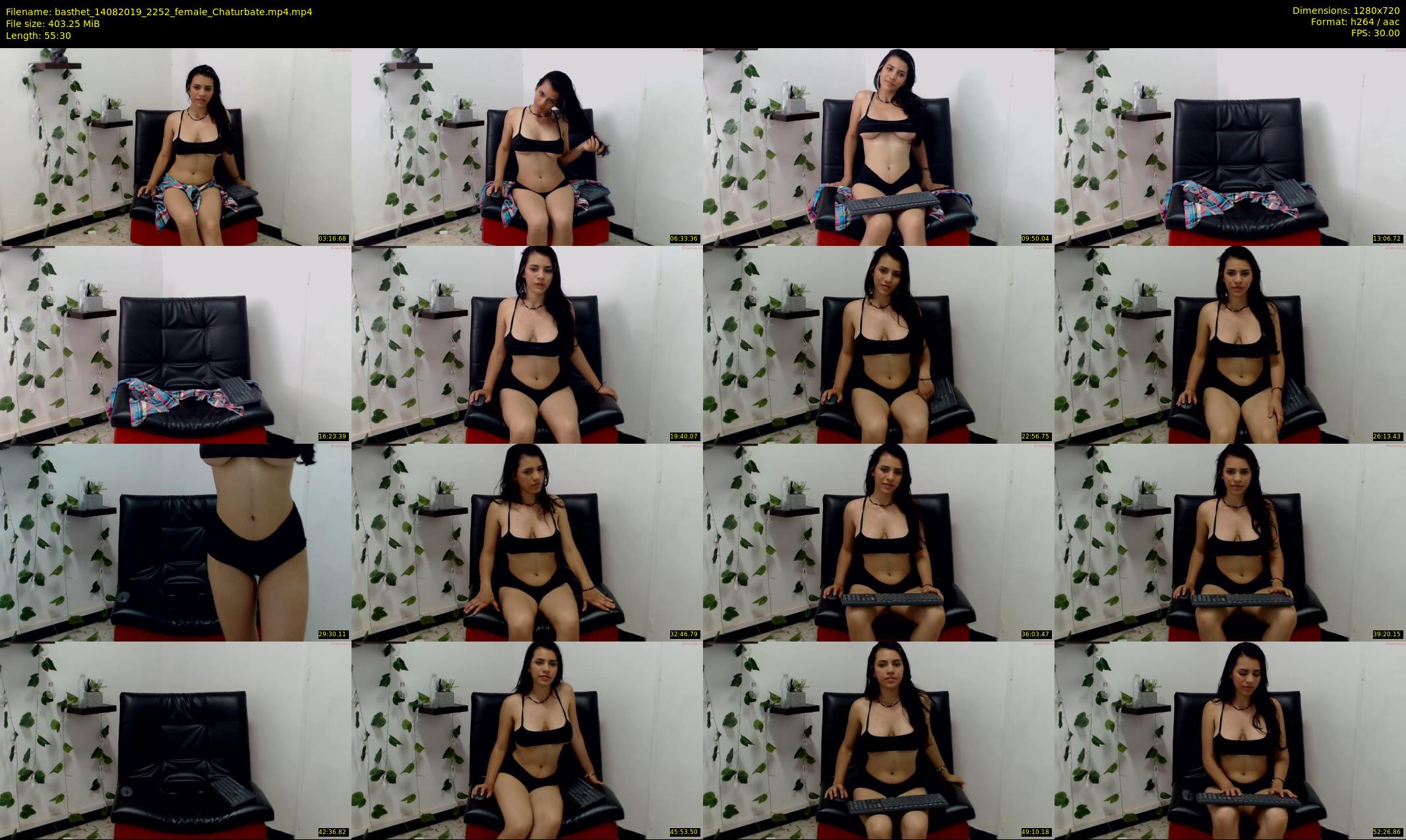 basthet — 56 minute Chaturbate female cam show recording, 720p, Aug 14, 2019