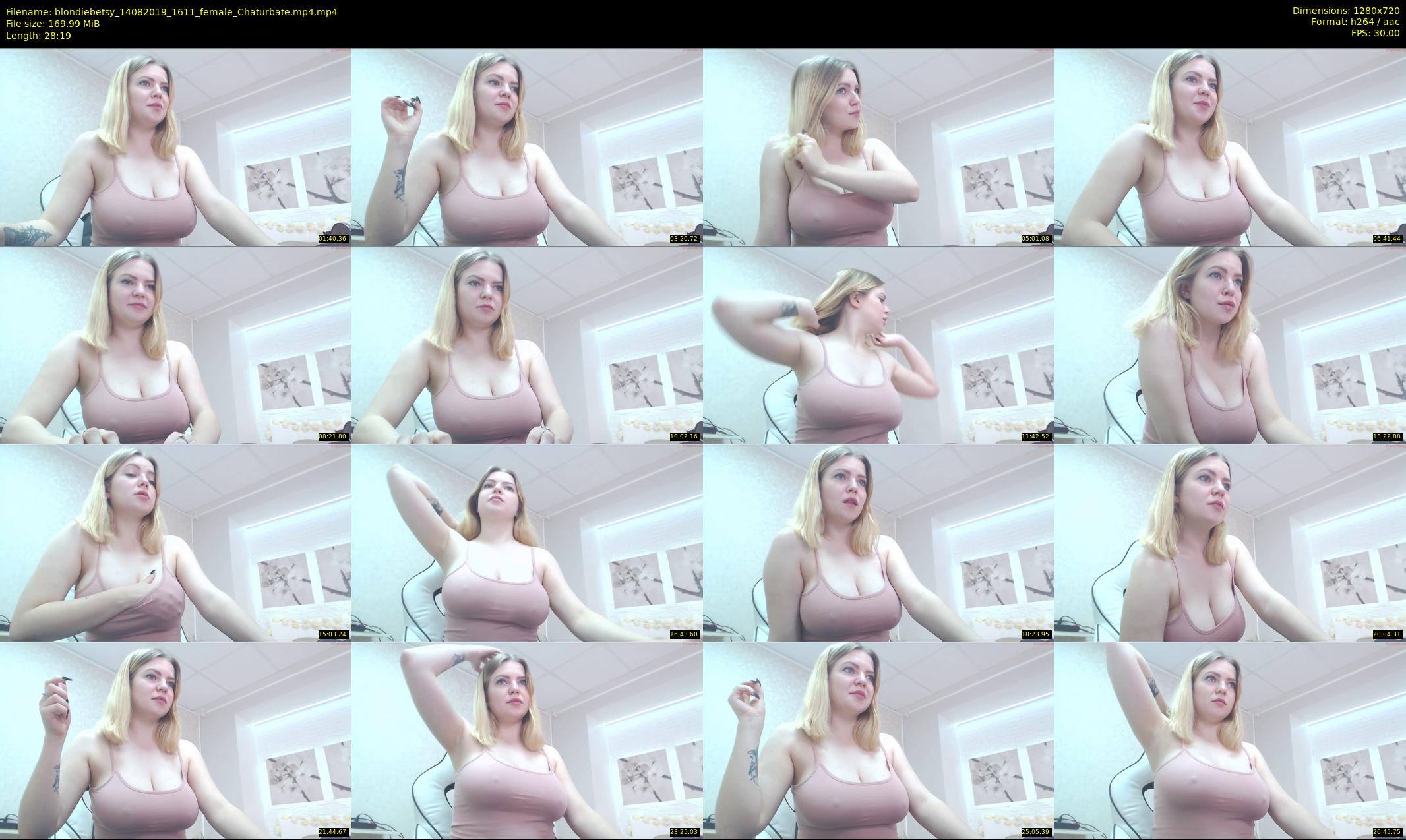 blondiebetsy — 29 minute Chaturbate female cam show recording, 720p, Aug 14, 2019