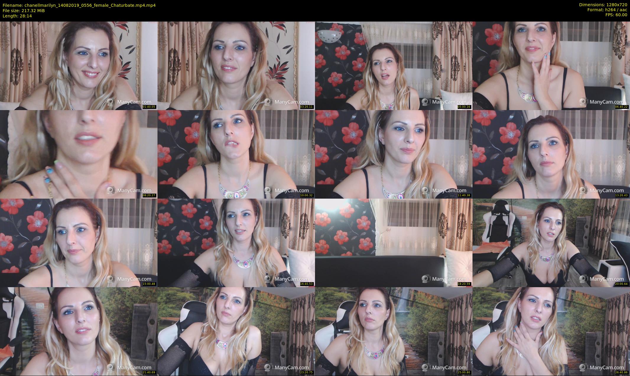 chanellmarilyn — 29 minute Chaturbate female cam show recording, 720p, Aug 14, 2019