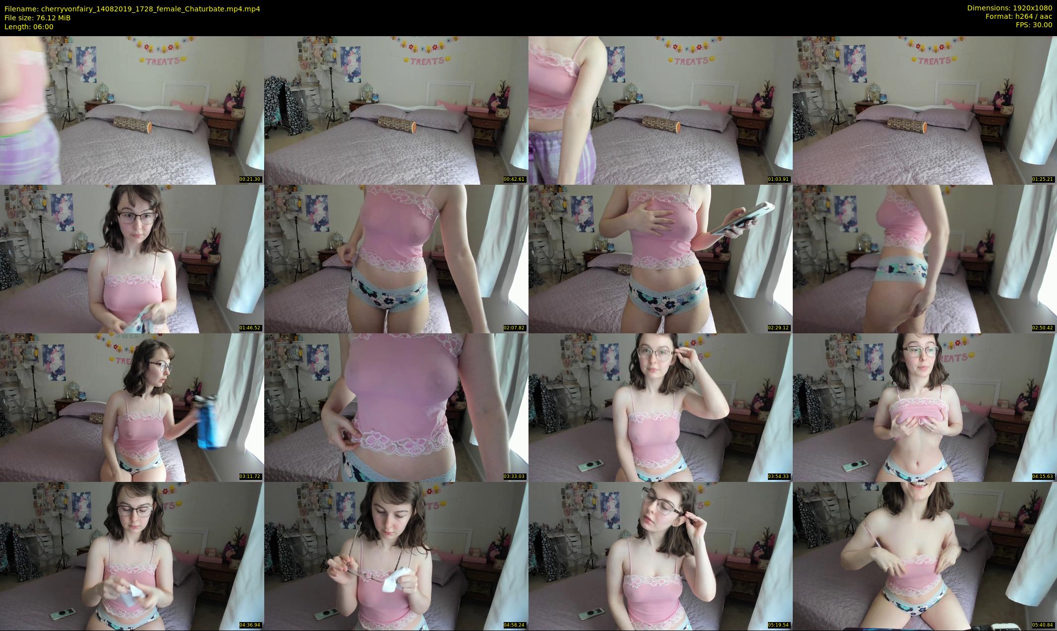 cherryvonfairy — 6 minute Chaturbate female cam show recording, 1080p, Aug 14, 2019