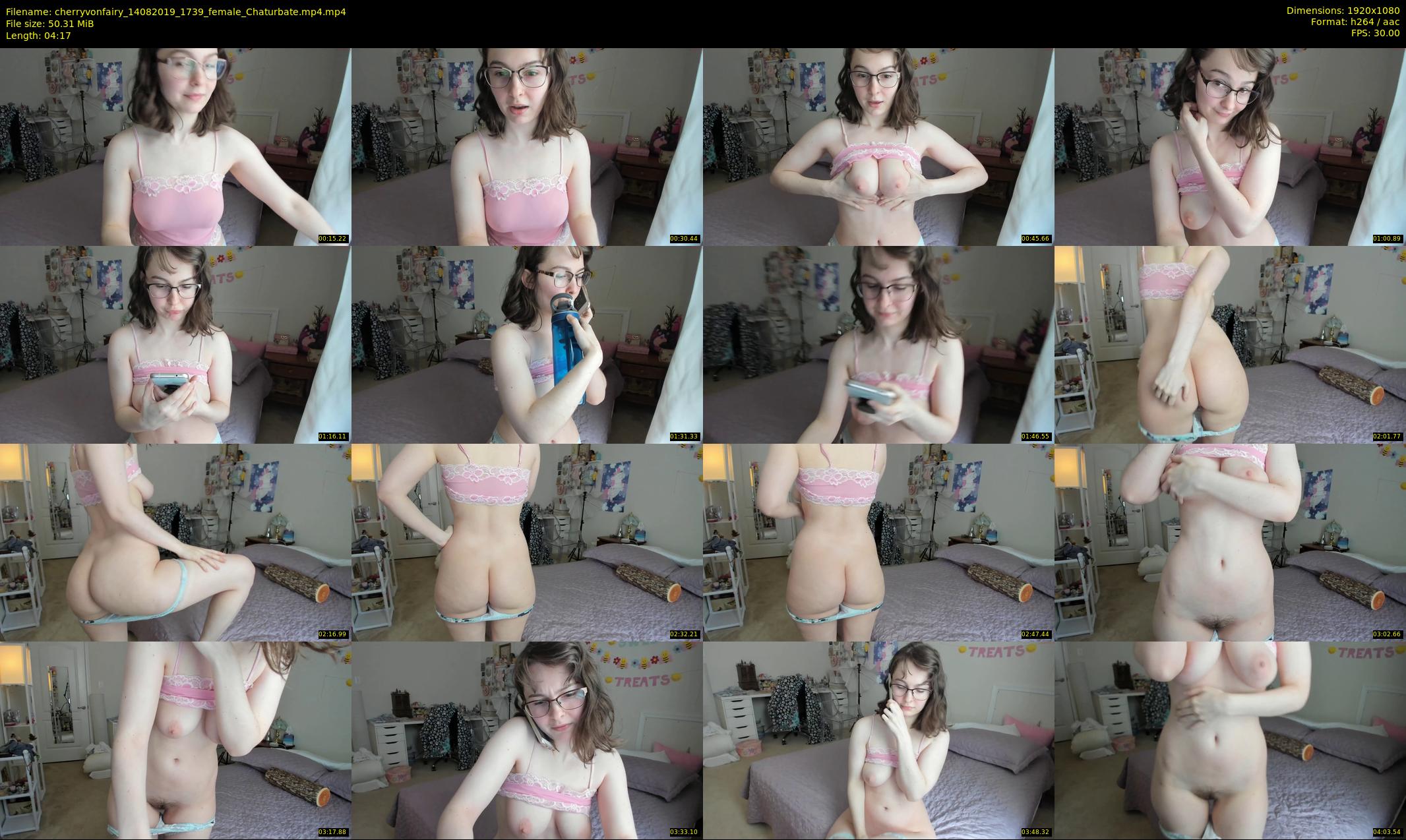 cherryvonfairy — 5 minute Chaturbate female cam show recording, 1080p, Aug 14, 2019