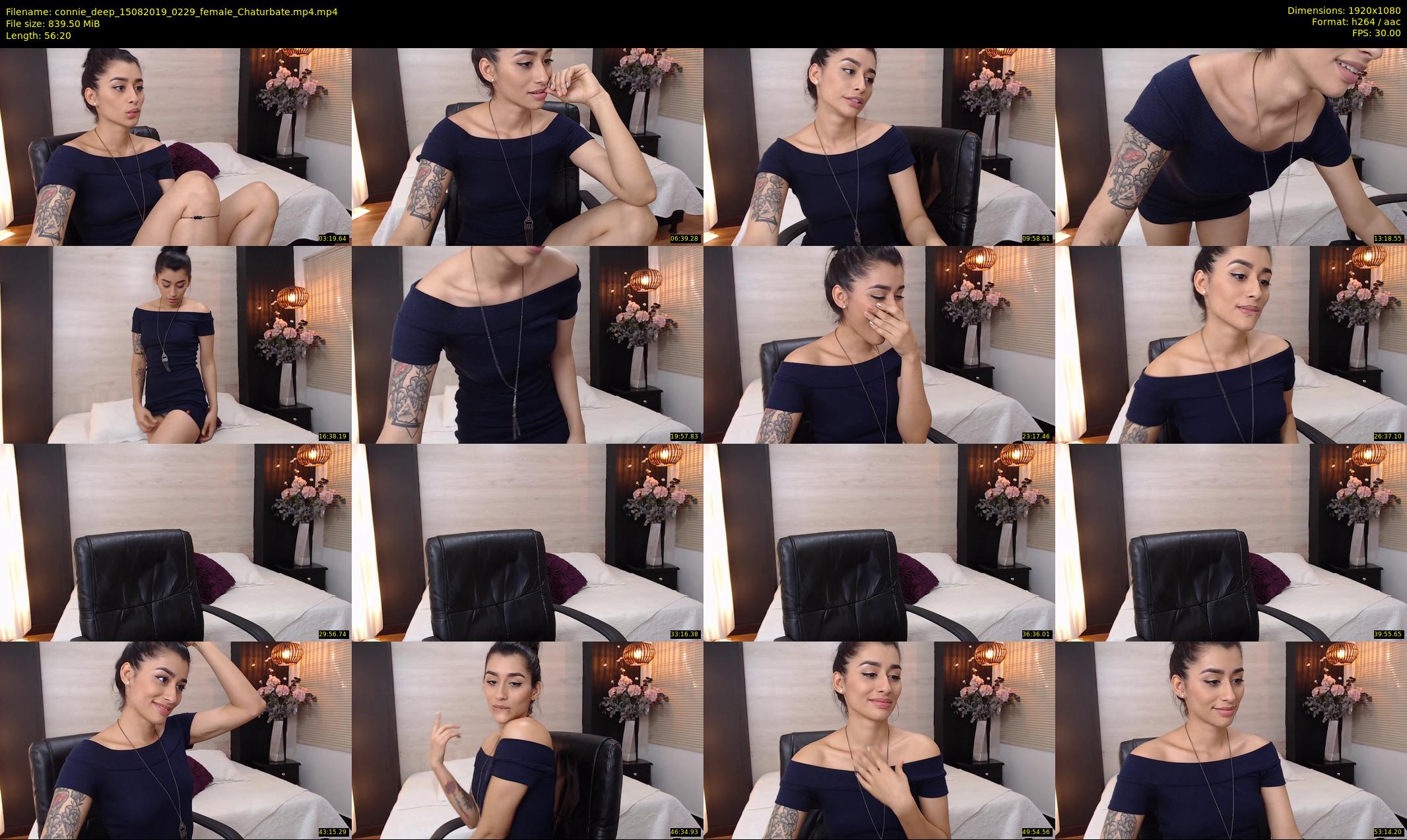 connie_deep — 57 minute Chaturbate female cam show recording, 1080p, Aug 15, 2019