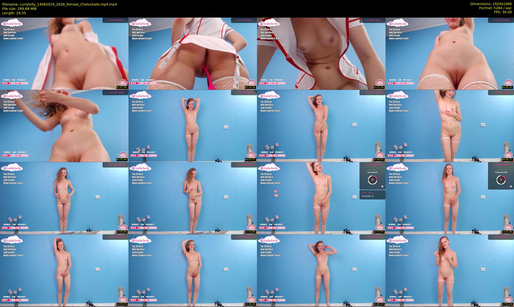 curlylolly — 19 minute Chaturbate female cam show recording, 1080p, Aug 14, 2019