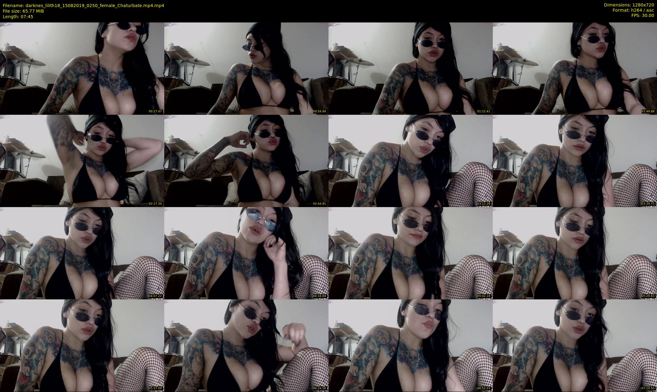 darknes_lilith18 — 8 minute Chaturbate female cam show recording, 720p, Aug 15, 2019
