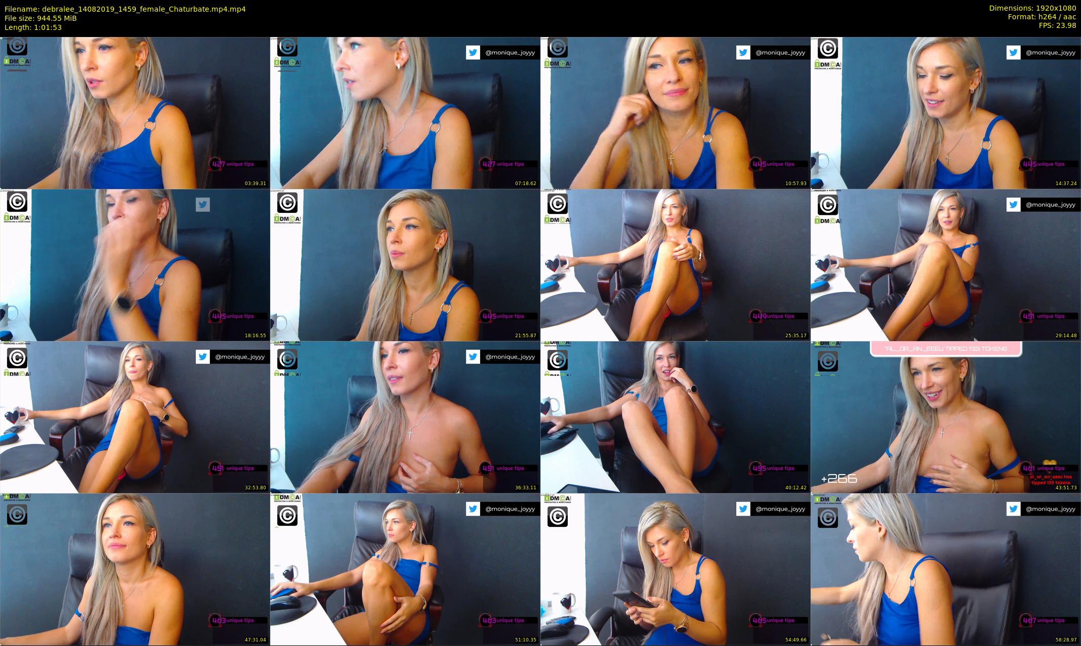 debralee — 62 minute Chaturbate female cam show recording, 1080p, Aug 14, 2019