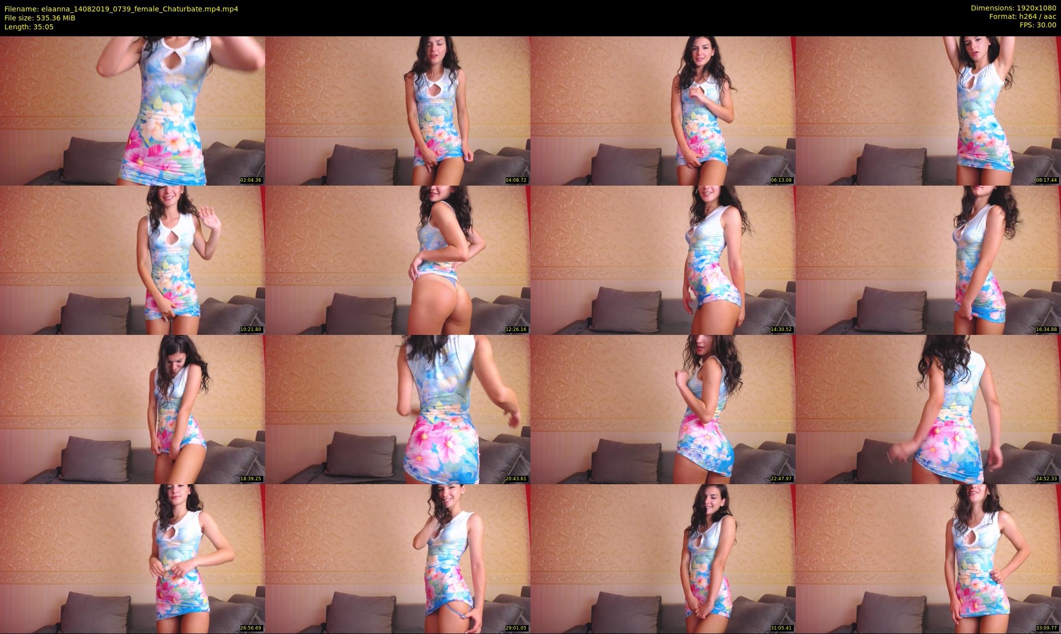 elaanna — 36 minute Chaturbate female cam show recording, 1080p, Aug 14, 2019