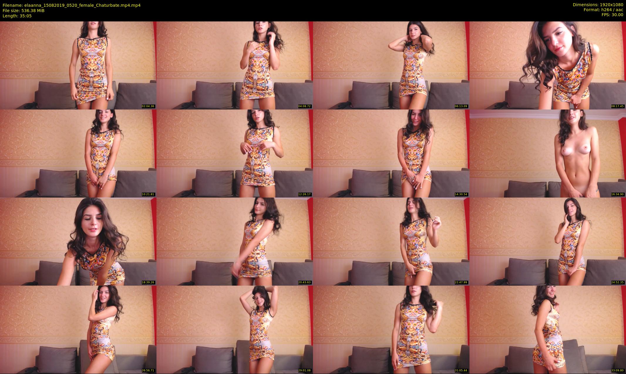 elaanna — 36 minute Chaturbate female cam show recording, 1080p, Aug 15, 2019