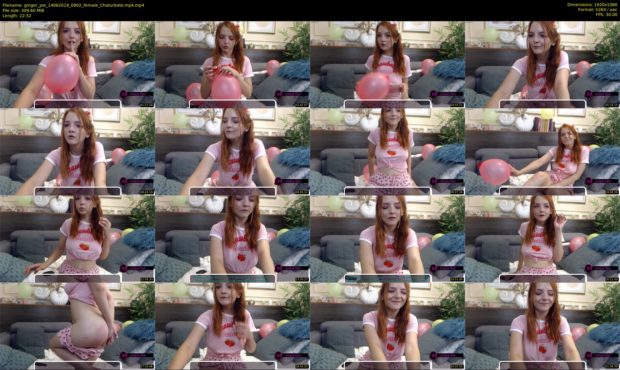 ginger_pie — 23 minute Chaturbate female cam show recording, 1080p, Aug 14, 2019