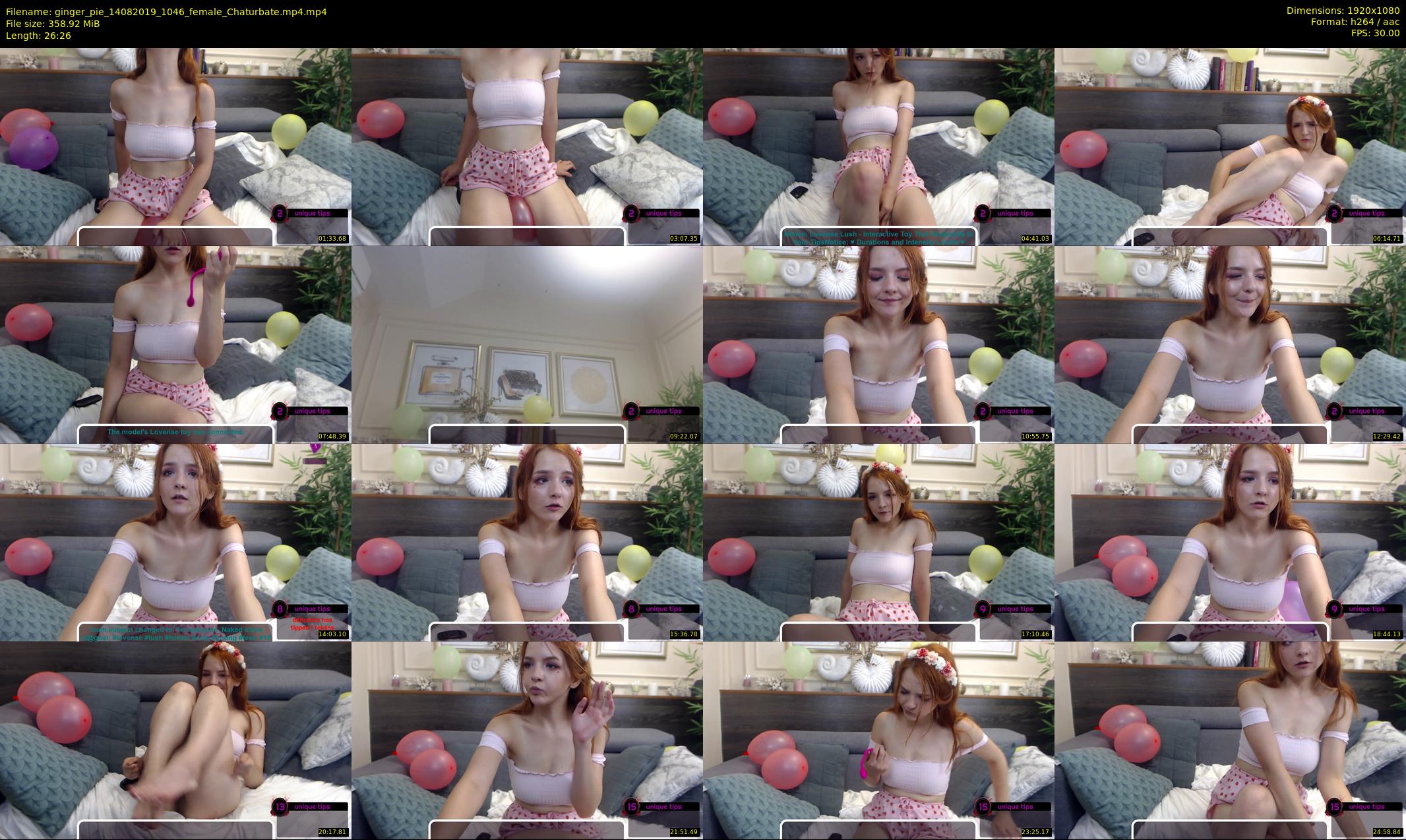 ginger_pie — 27 minute Chaturbate female cam show recording, 1080p, Aug 14, 2019