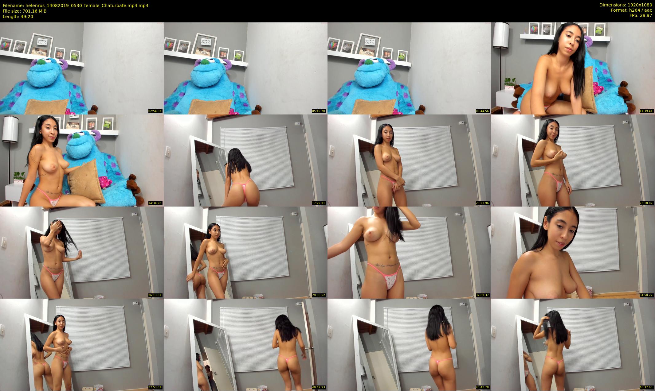 helenrus — 50 minute Chaturbate female cam show recording, 1080p, Aug 14, 2019