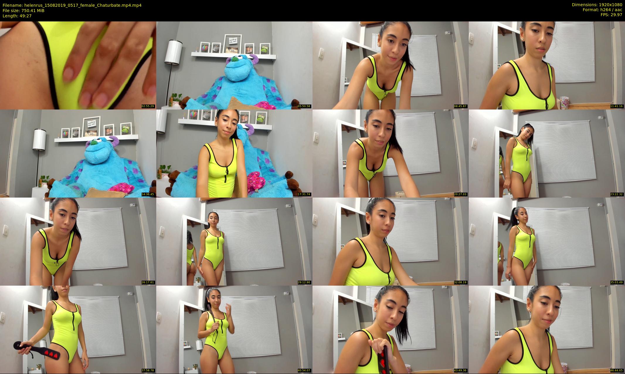 helenrus — 50 minute Chaturbate female cam show recording, 1080p, Aug 15, 2019