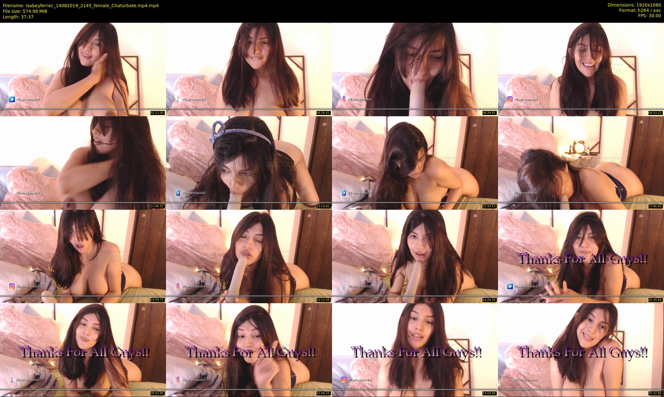 isabeyferrec — 38 minute Chaturbate female cam show recording, 1080p, Aug 14, 2019