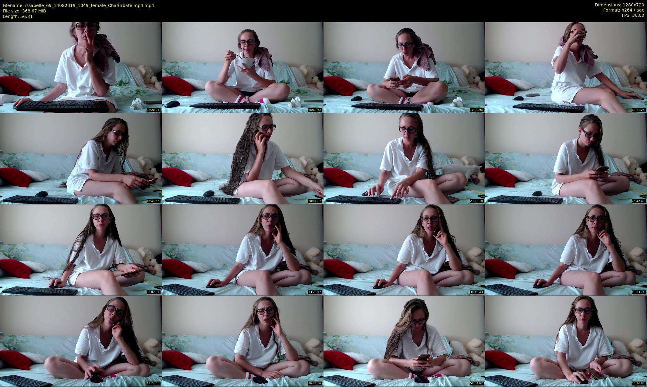issabelle_69 — 57 minute Chaturbate couple cam show recording, 720p, Aug 14, 2019