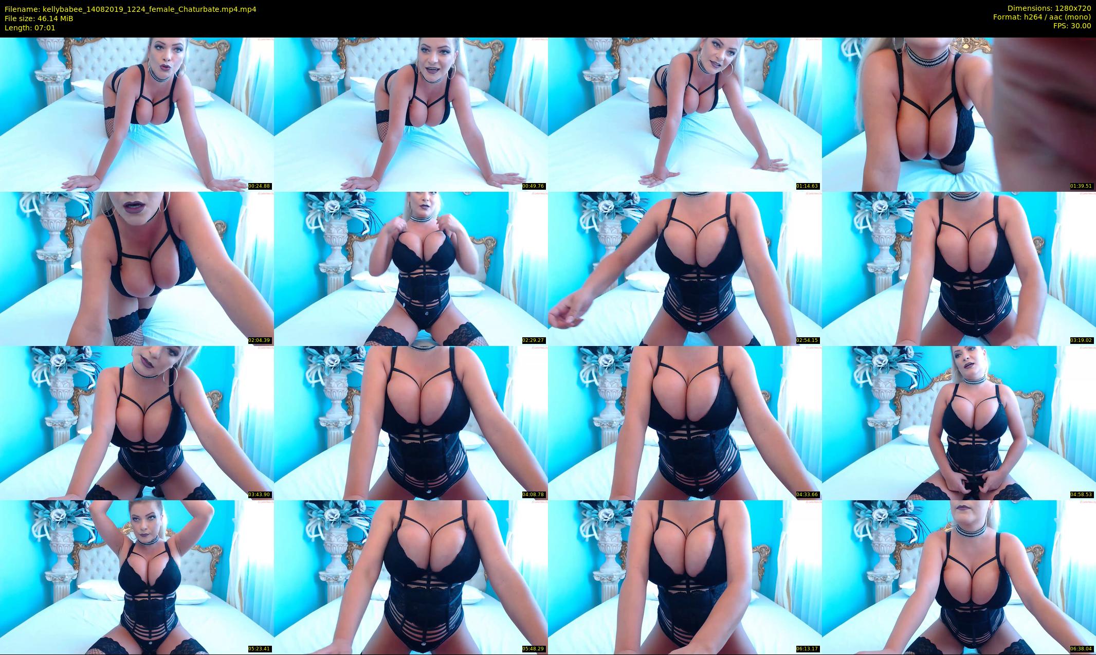 kellybabee — 8 minute Chaturbate female cam show recording, 720p, Aug 14, 2019