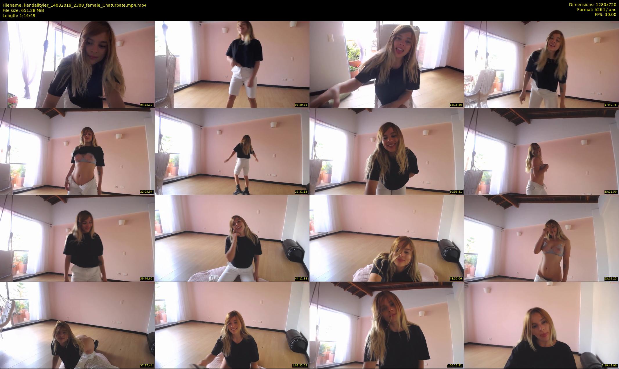 kendalltyler — 75 minute Chaturbate female cam show recording, 720p, Aug 14, 2019