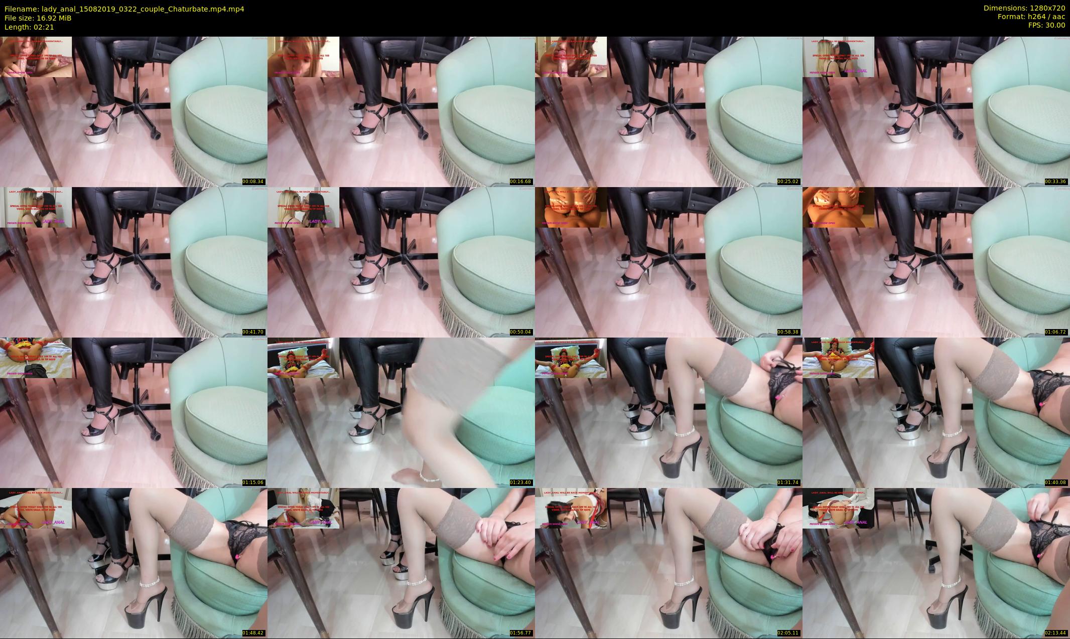 lady_anal — 3 minute Chaturbate female cam show recording, 720p, Aug 15, 2019