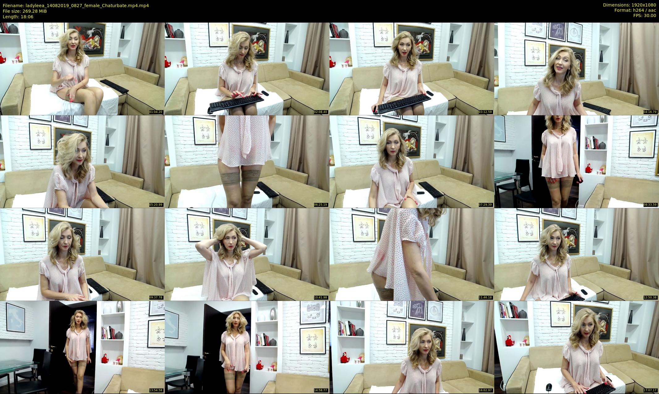 ladyleea — 19 minute Chaturbate female cam show recording, 1080p, Aug 14, 2019