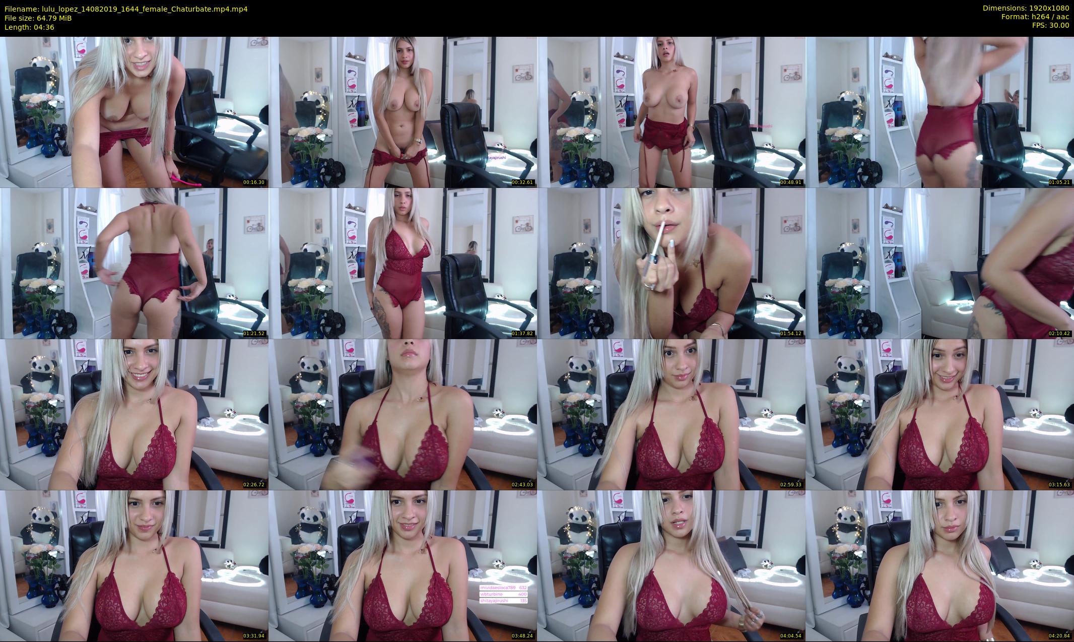 lulu_lopez — 5 minute Chaturbate female cam show recording, 1080p, Aug 14, 2019