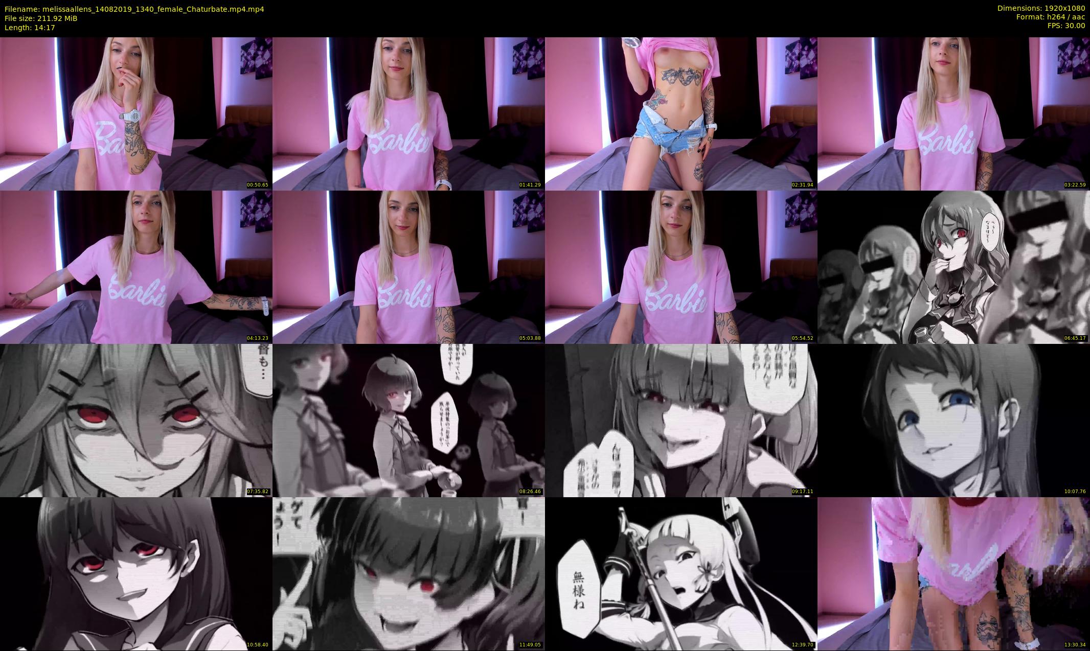 melissaallens — 15 minute Chaturbate female cam show recording, 1080p, Aug 14, 2019