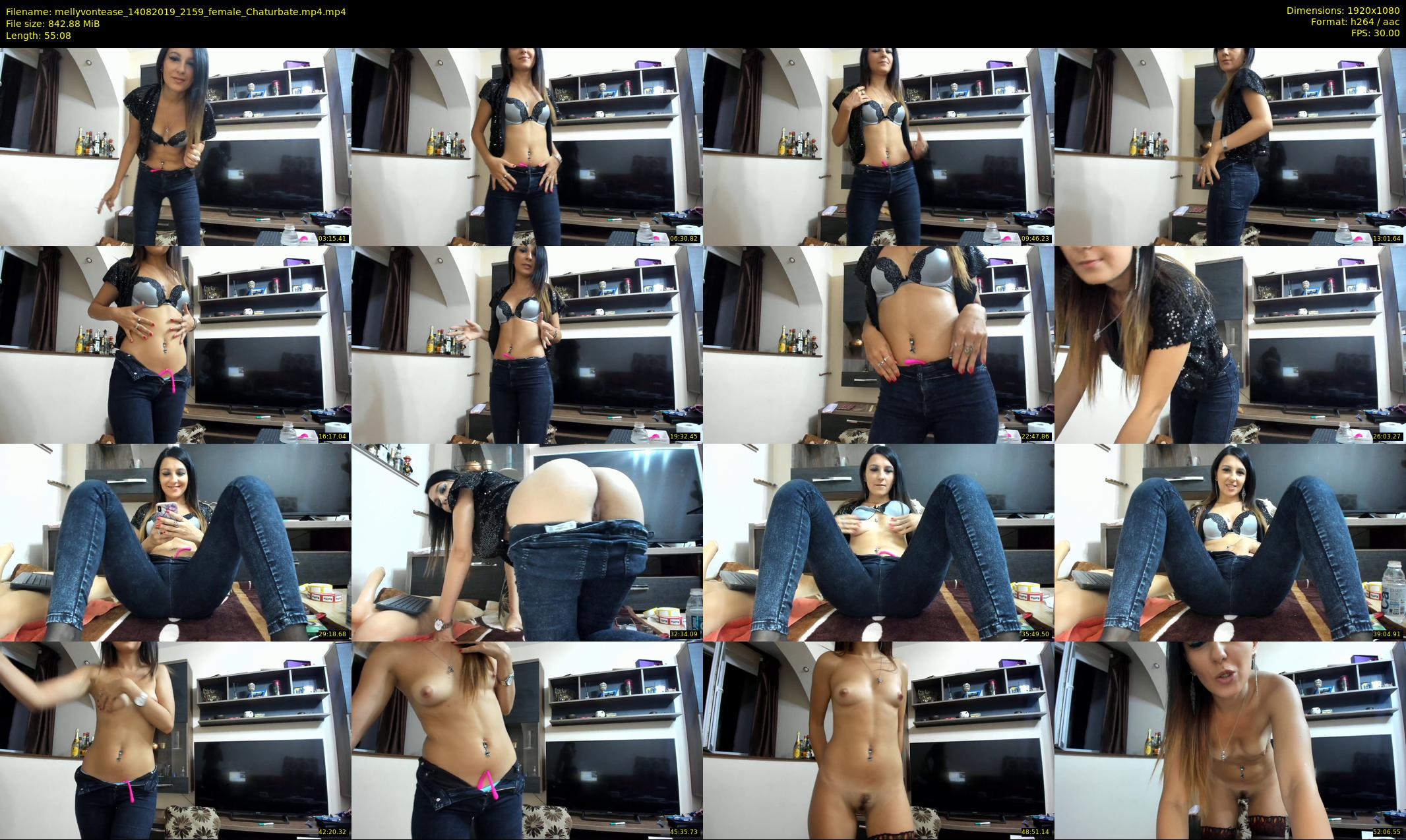 mellyvontease — 56 minute Chaturbate female cam show recording, 1080p, Aug 14, 2019