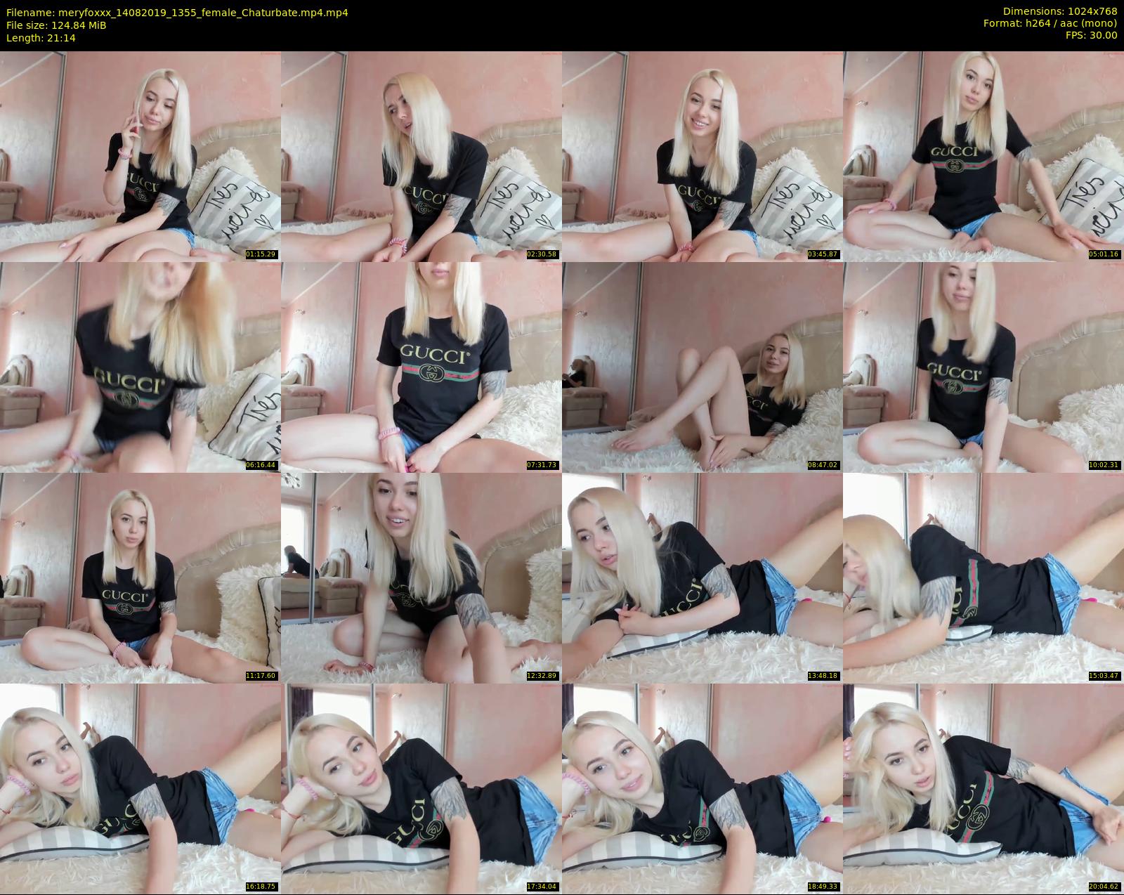 meryfoxxx — 22 minute Chaturbate female cam show recording, 720p, Aug 14, 2019